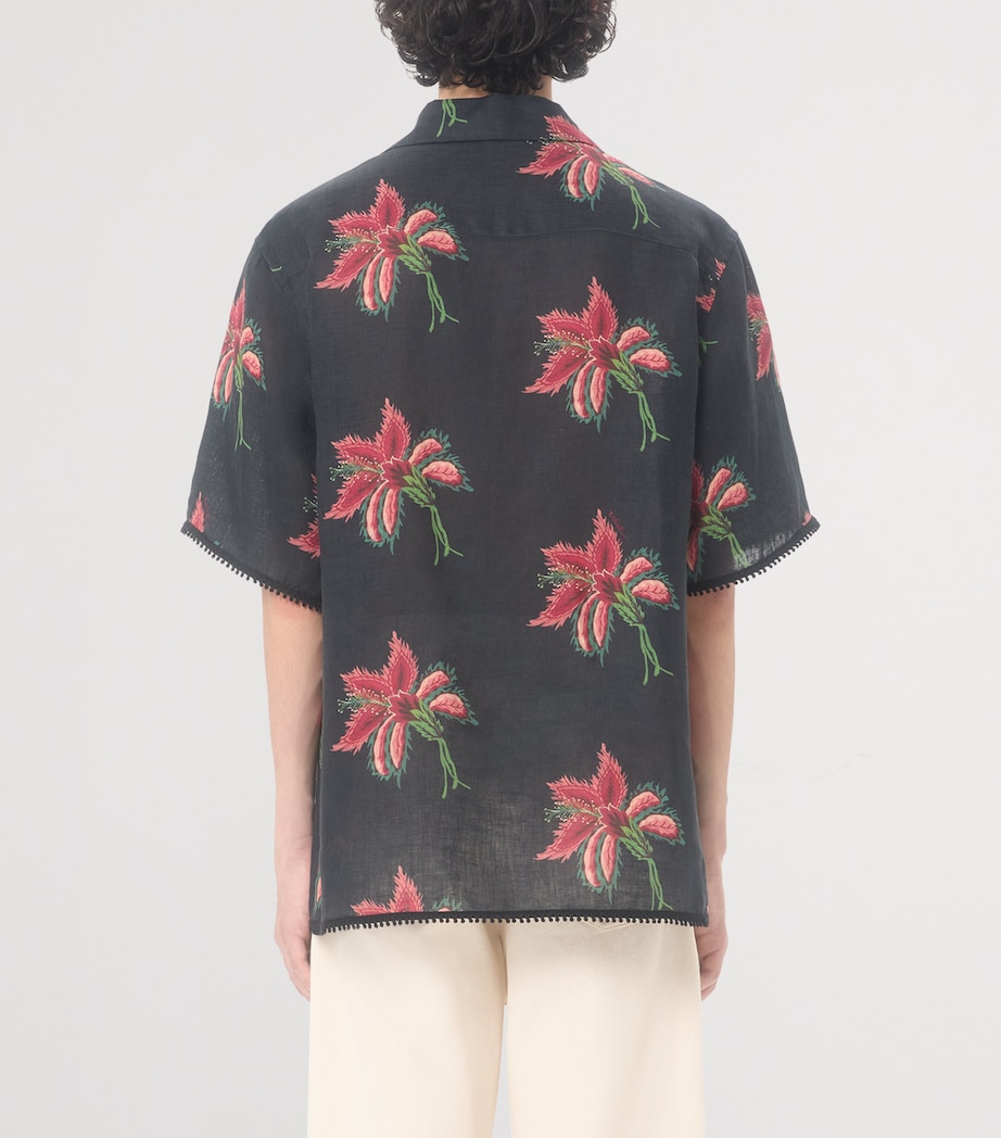 Linen Floral Shirt D5Y Image 4