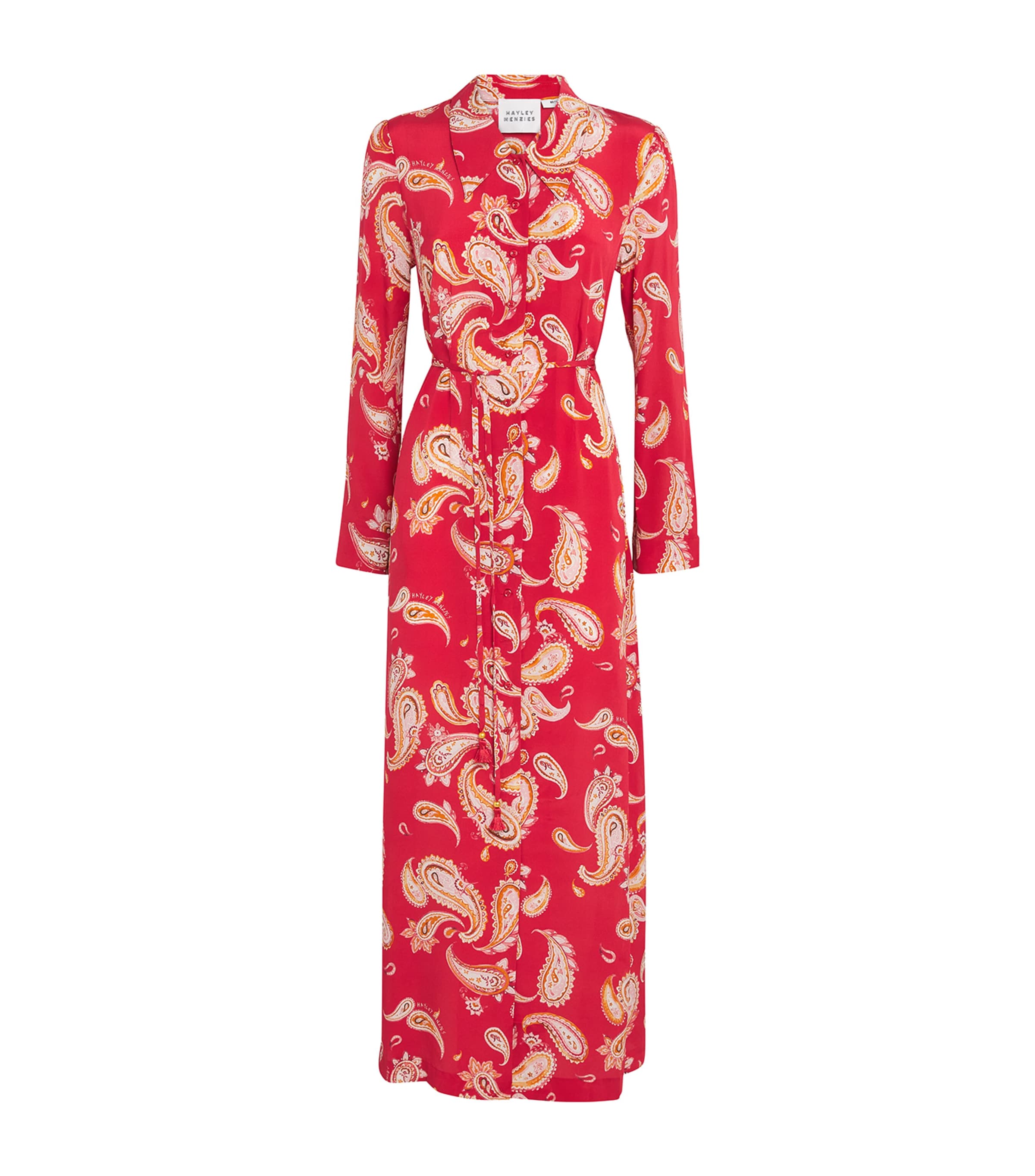 Hayley Menzies Silk Jimi Maxi Dress In Red