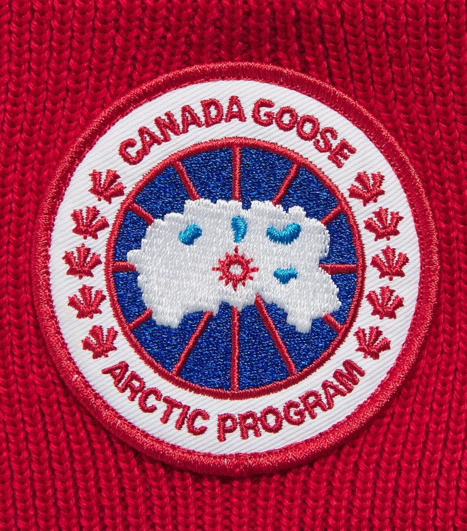 Canada Goose Wool Arctic Toque Beanie Crimson Blaze Image 3