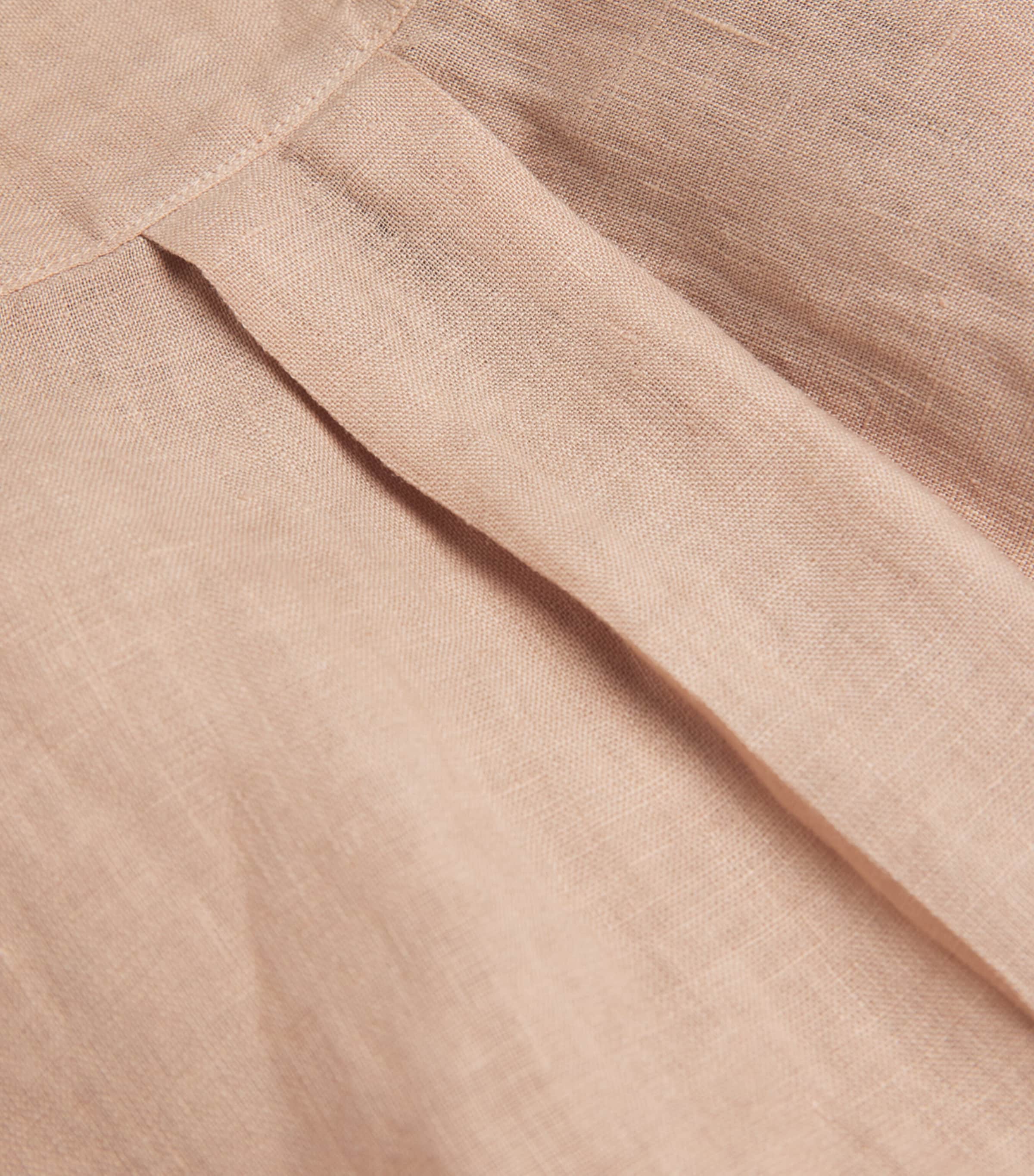 Paul Smith Mens Linen Stand-Collar Shirt Image 6