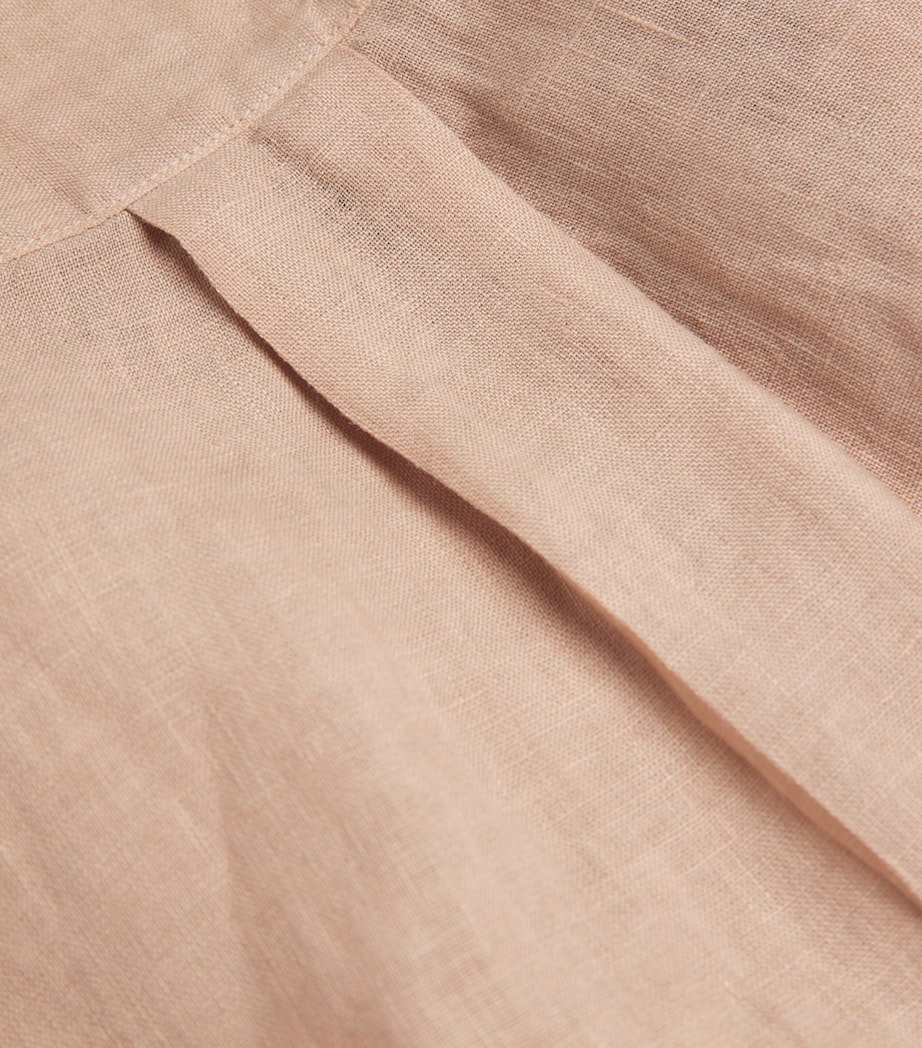 Paul Smith Mens Linen Stand-Collar Shirt Image 6