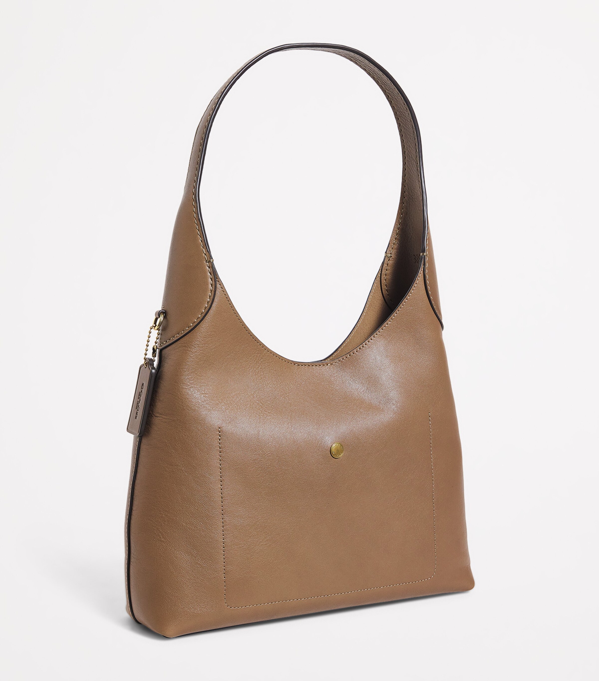 Coach Leather Brooklyn 39 Shoulder Bag Stone Image 3