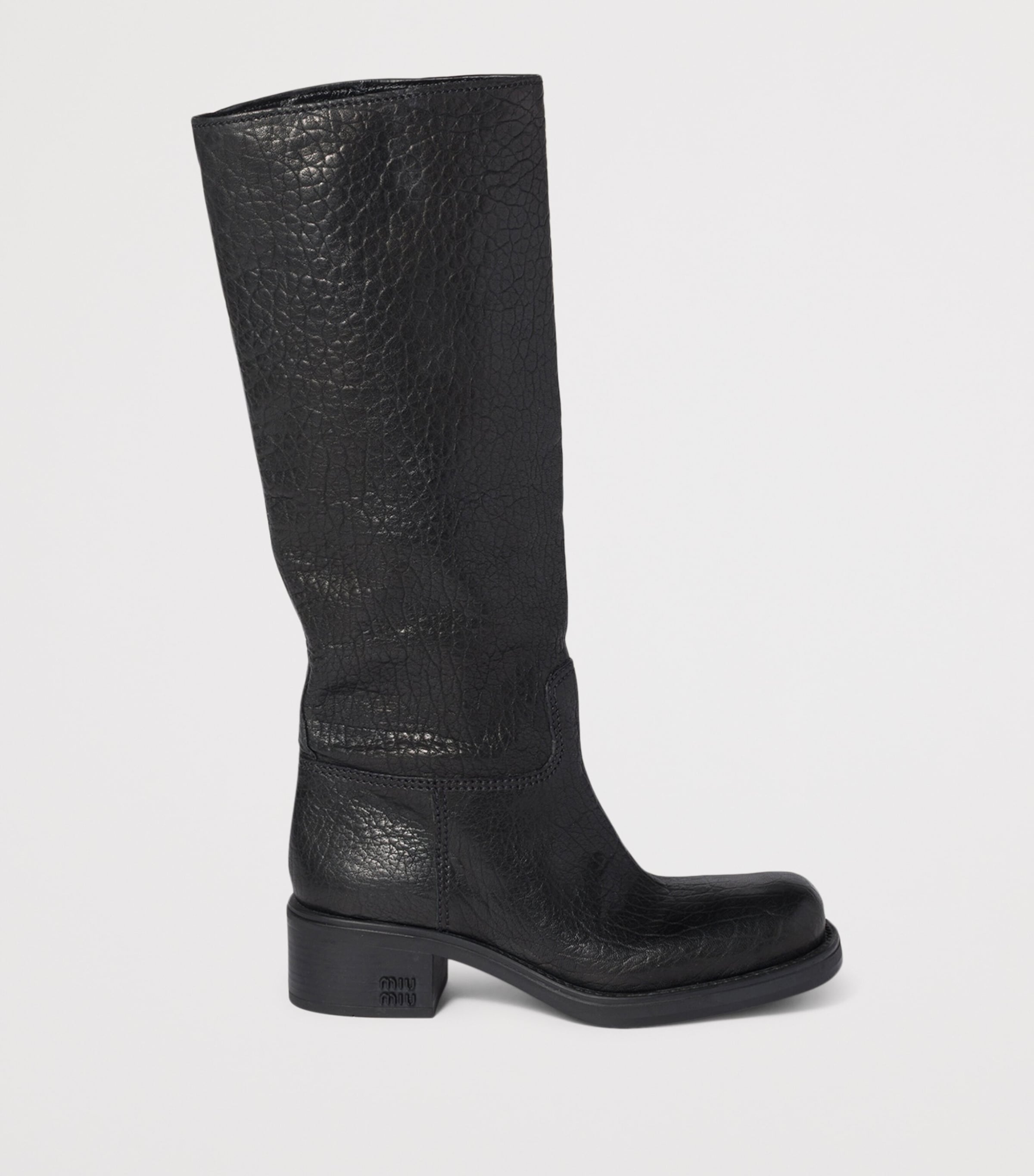 Grained Leather Boots 50 F0002 Image 2