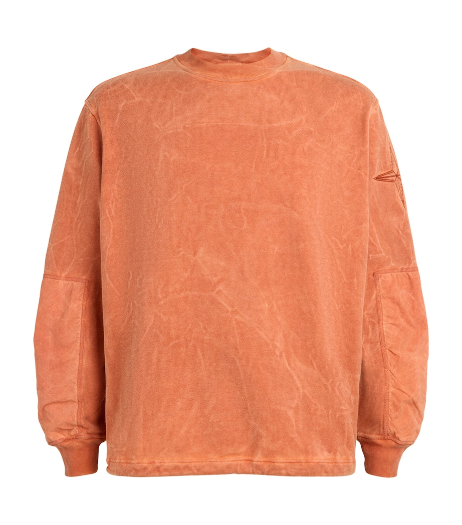 Stone Island Mens Cotton Dyed Vanisé Sweatshirt Image 1