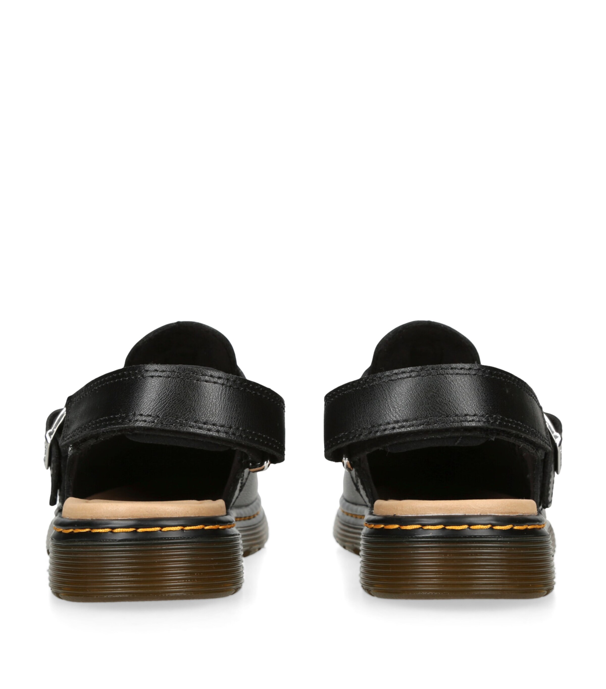 Dr. Martens Junior Marlowe Shimmer Heart Strap Sandals in Black | NEON  Canada