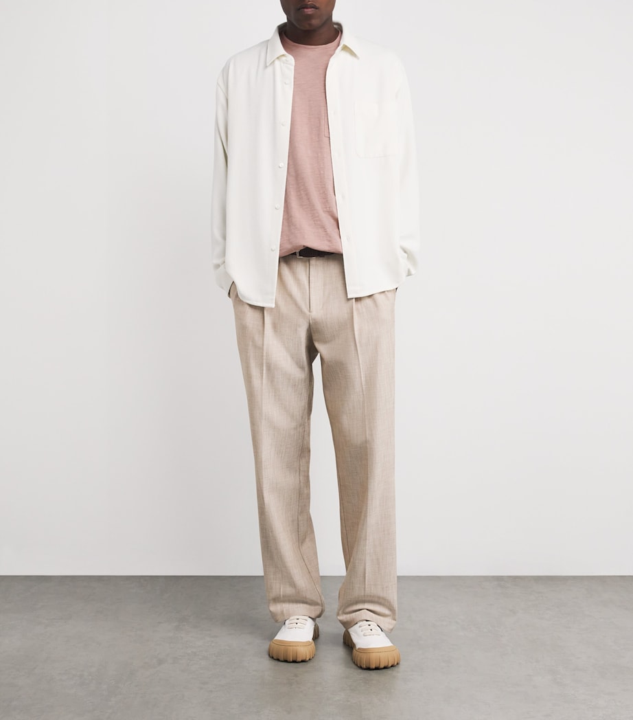 Cotton Kenneth Crew T-Shirt PALE ROSE Image 2