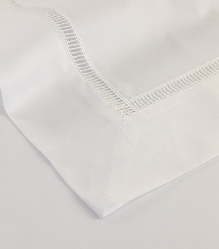 Colisée Blanc Double Flat Sheet (240cm x 295cm) BLANC Image 3
