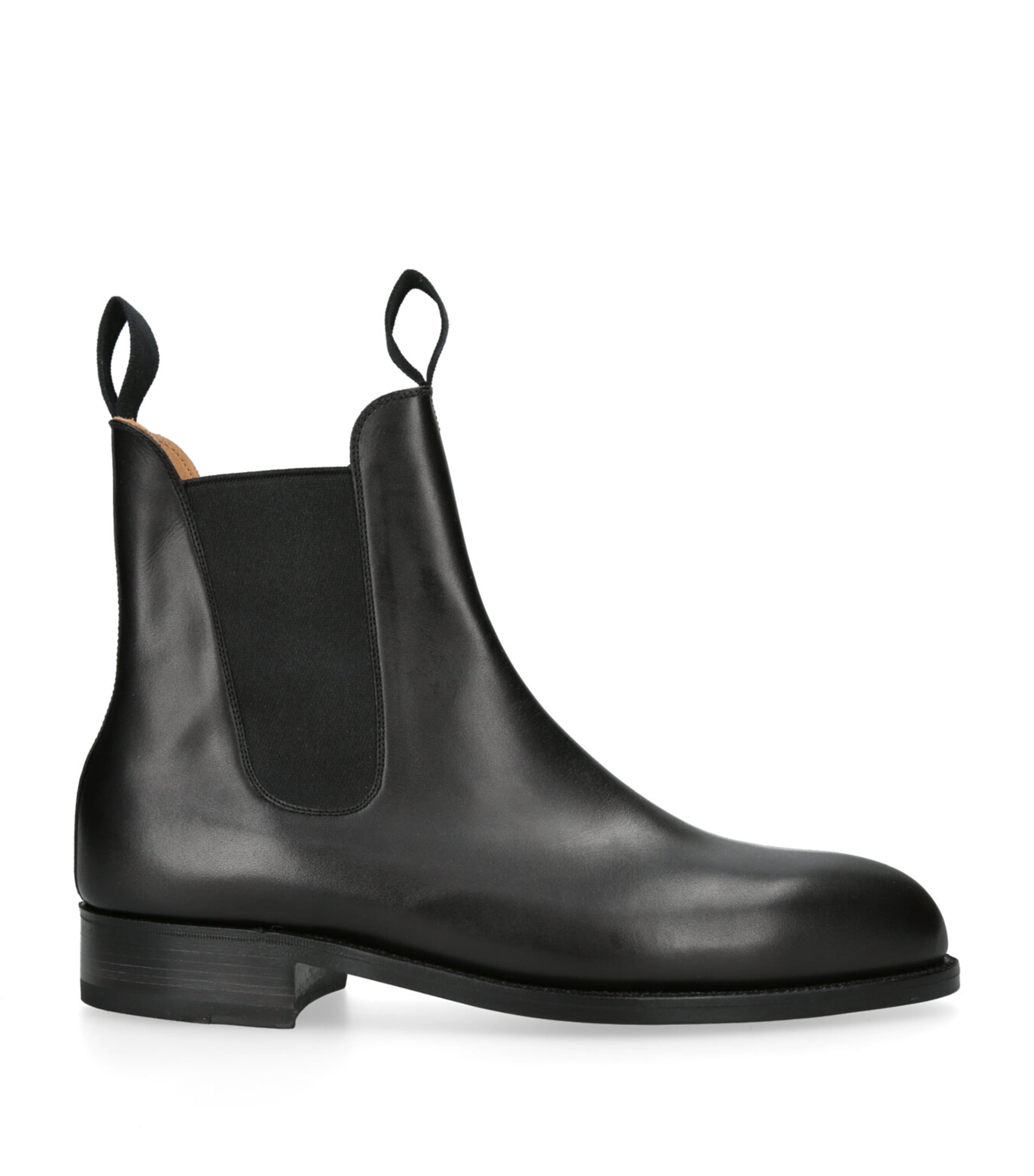 Jm Weston Leather Chelsea Boots In Black