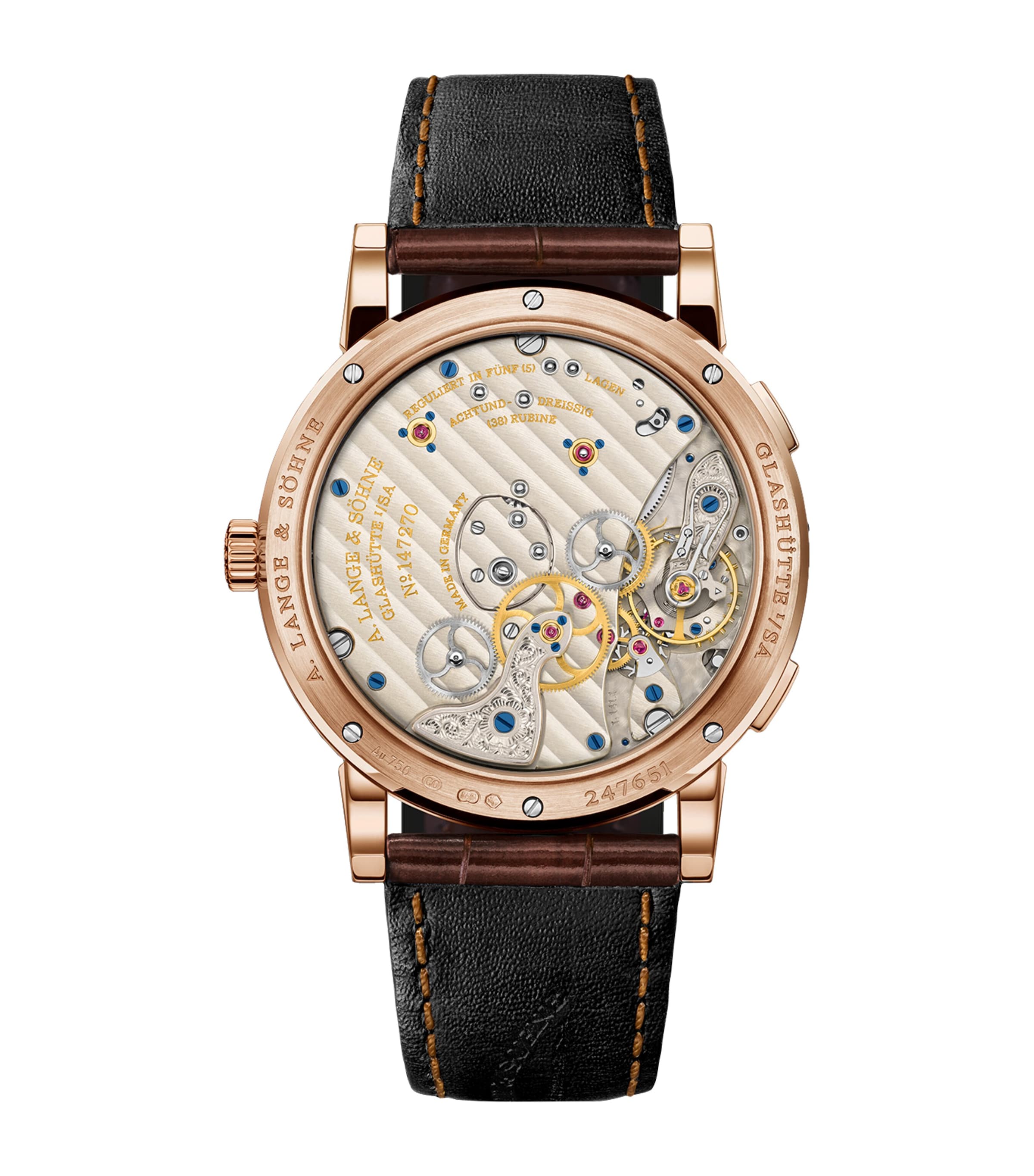 Rose Gold Lange 1 Time Zone Watch 41.9mm PINK GOLD Image 2