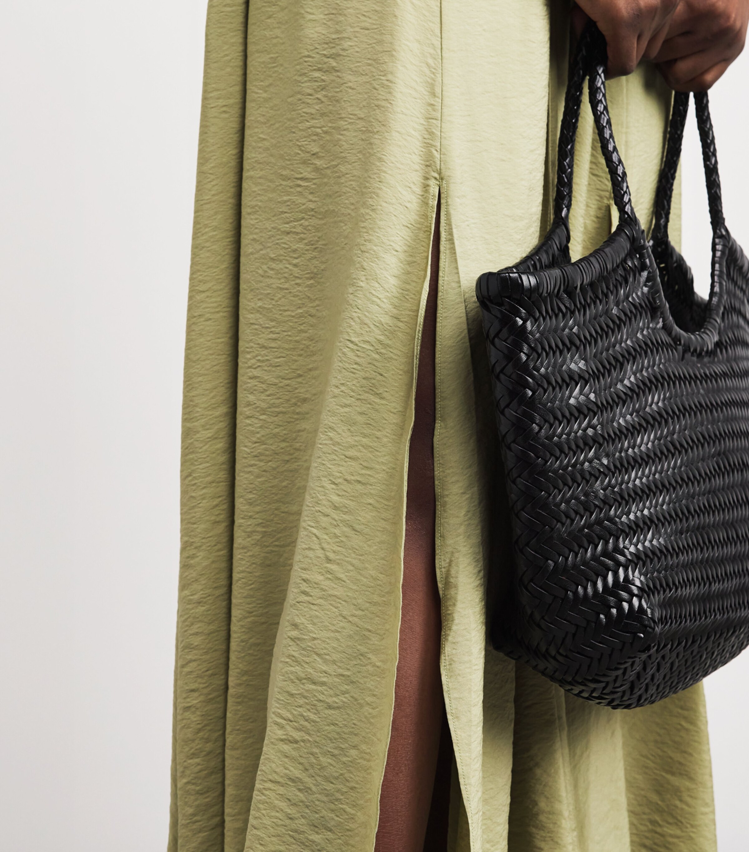 Woven Maxi Dress LIGHT OLIVE Image 6