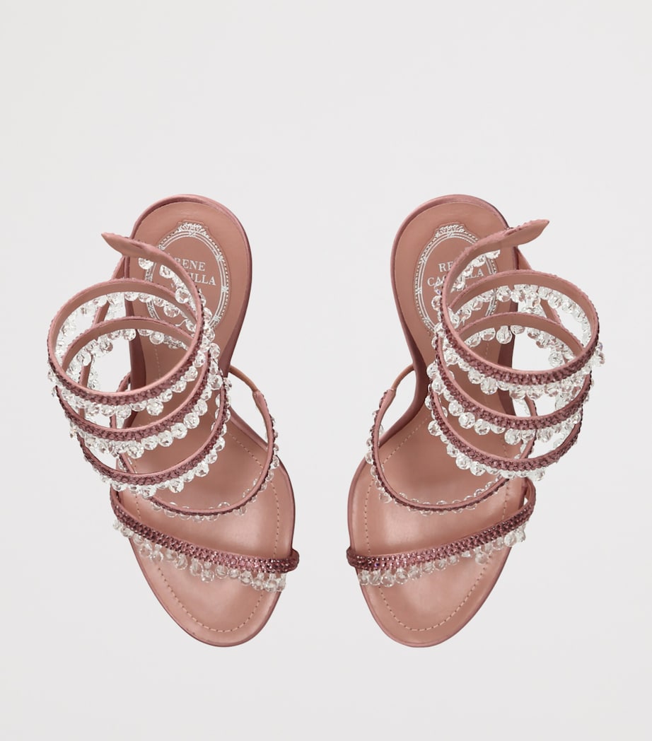 Satin Chandelier Sandals 105 BLUSH Image 4