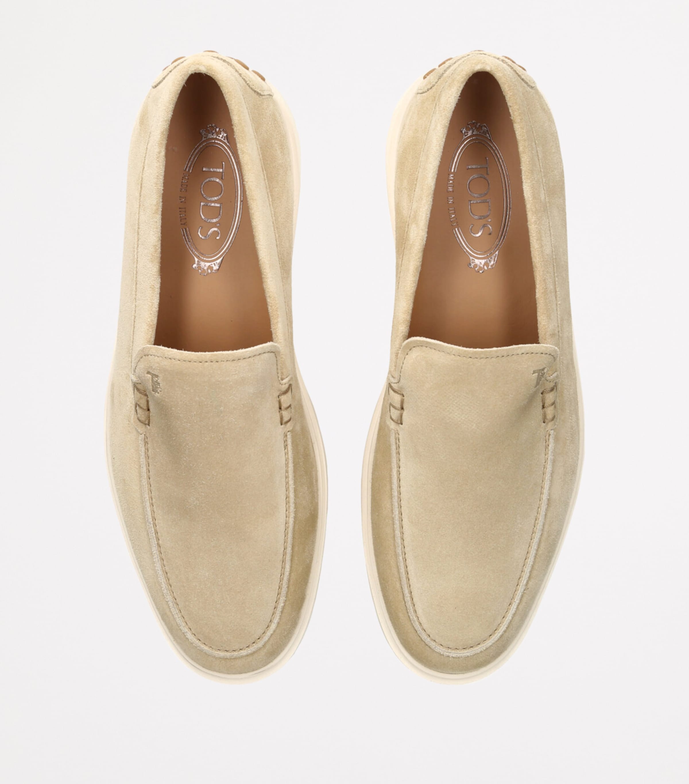Suede Ibridro Loafers BEIGE Image 4