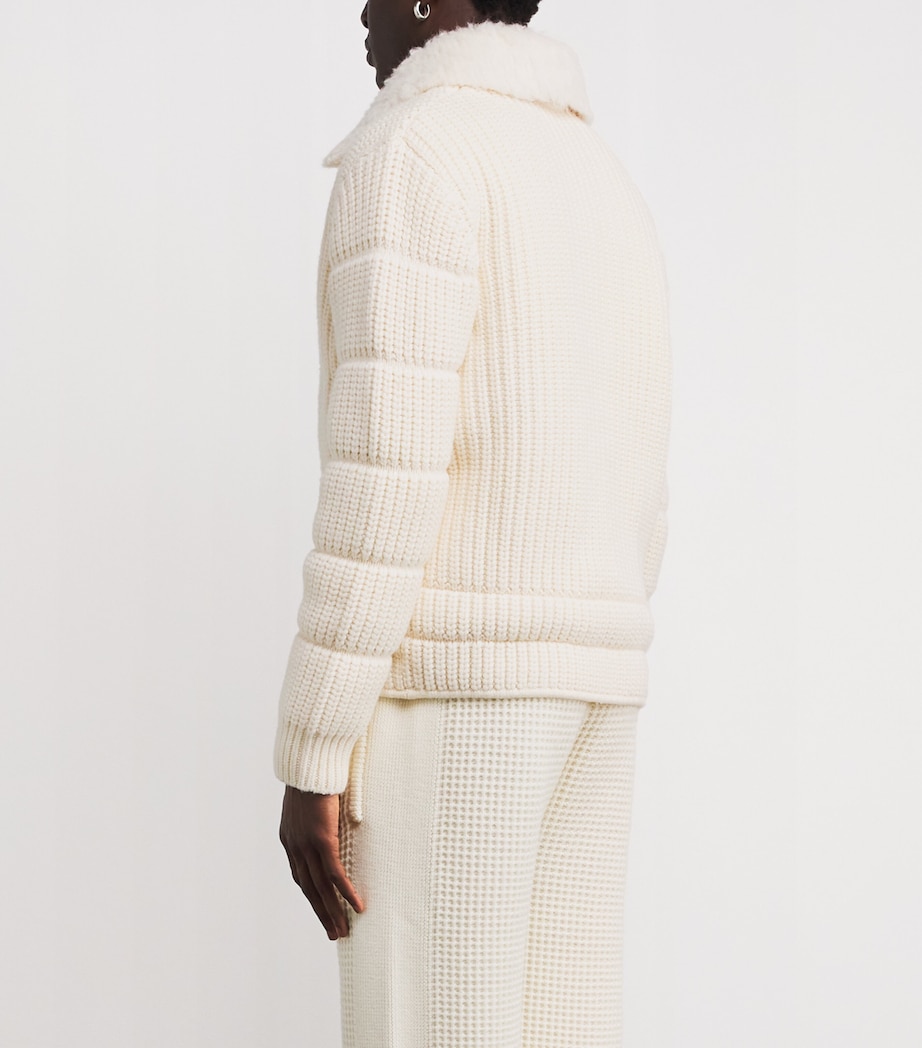 Merino Wool Padded Jacket WHITE Image 4