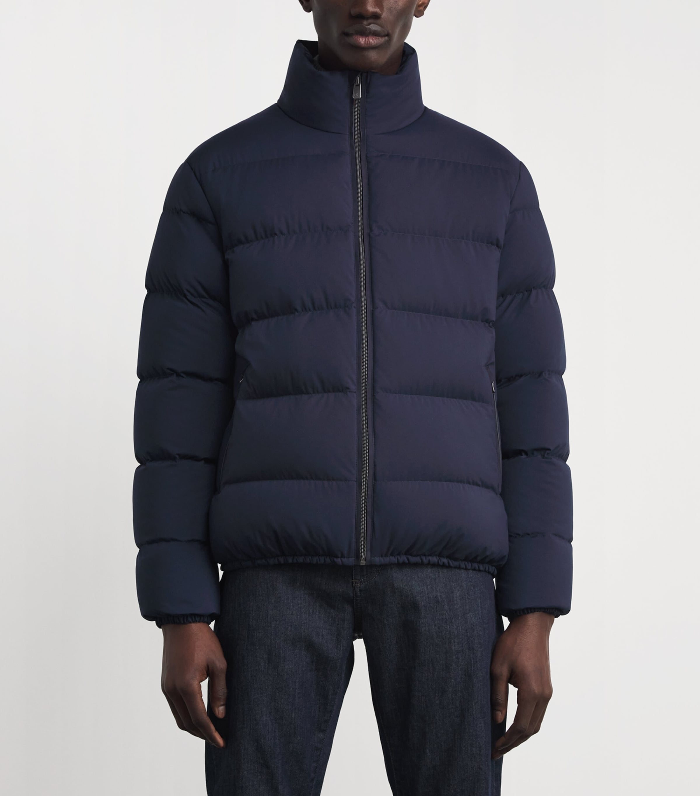 Quilted Harmon Down Jacket NAVY Image 3