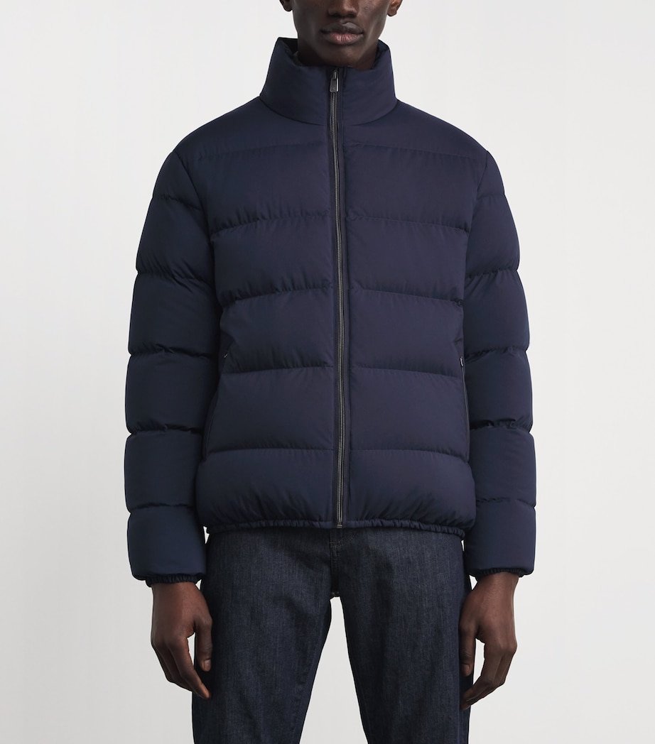 Quilted Harmon Down Jacket NAVY Image 3