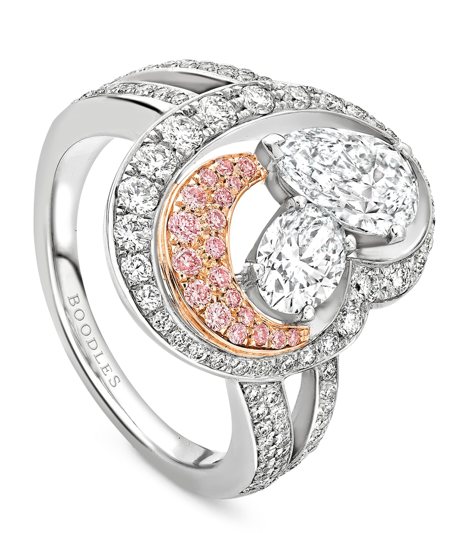 Platinum and Rose Gold National Gallery Motherhood Ring PLATINUM Image 1