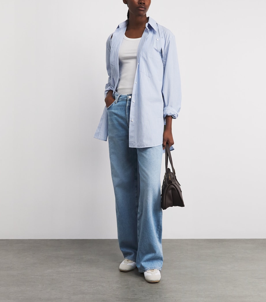 Citizens of Humanity Womens Annina Wide-Leg Jeans Ritual Lt Indigo Image 2