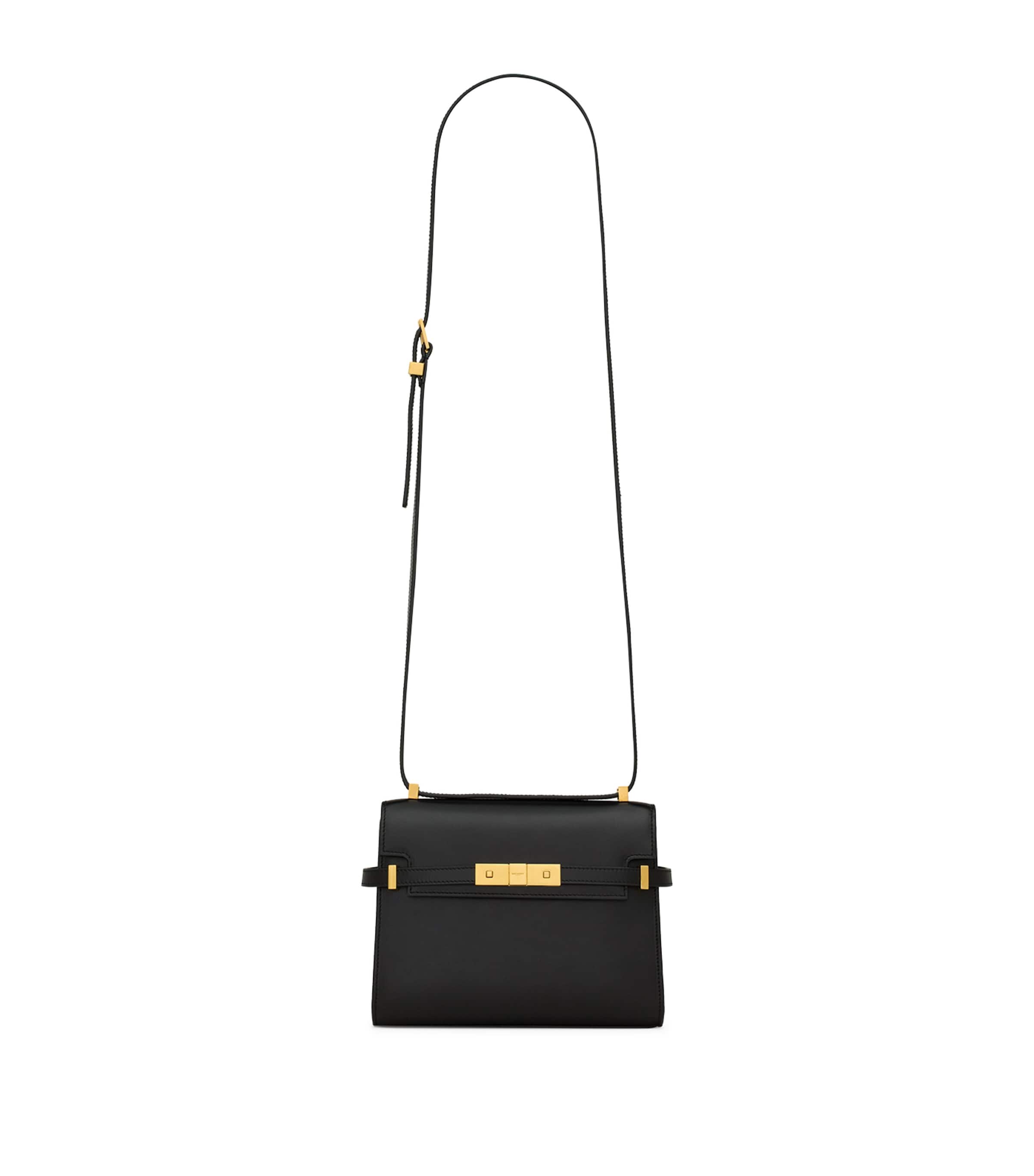 Shop Saint Laurent Manhattan Cross-body Bag In Black