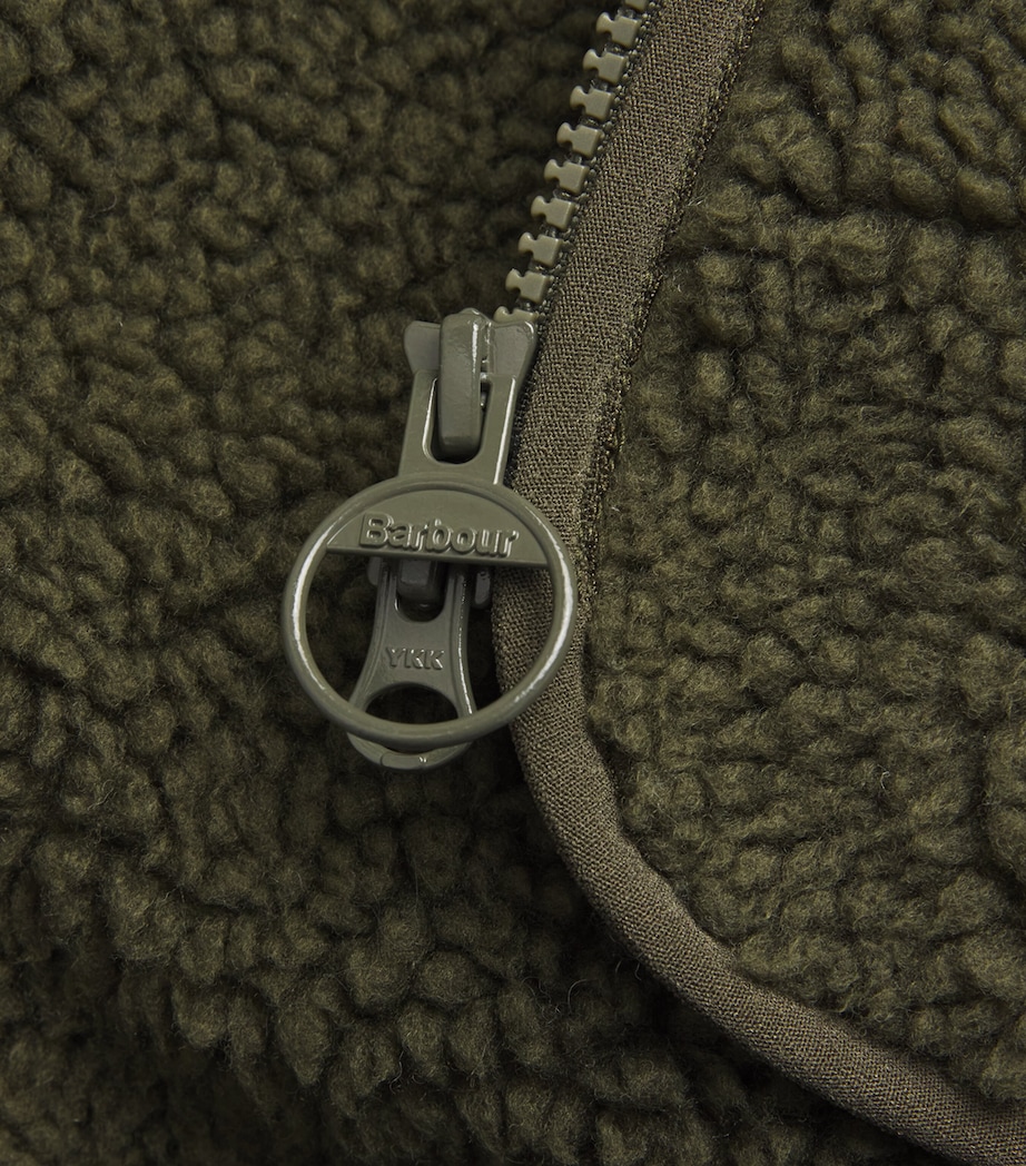 Barbour Mens Newlan Fleece Gilet Olive Image 5