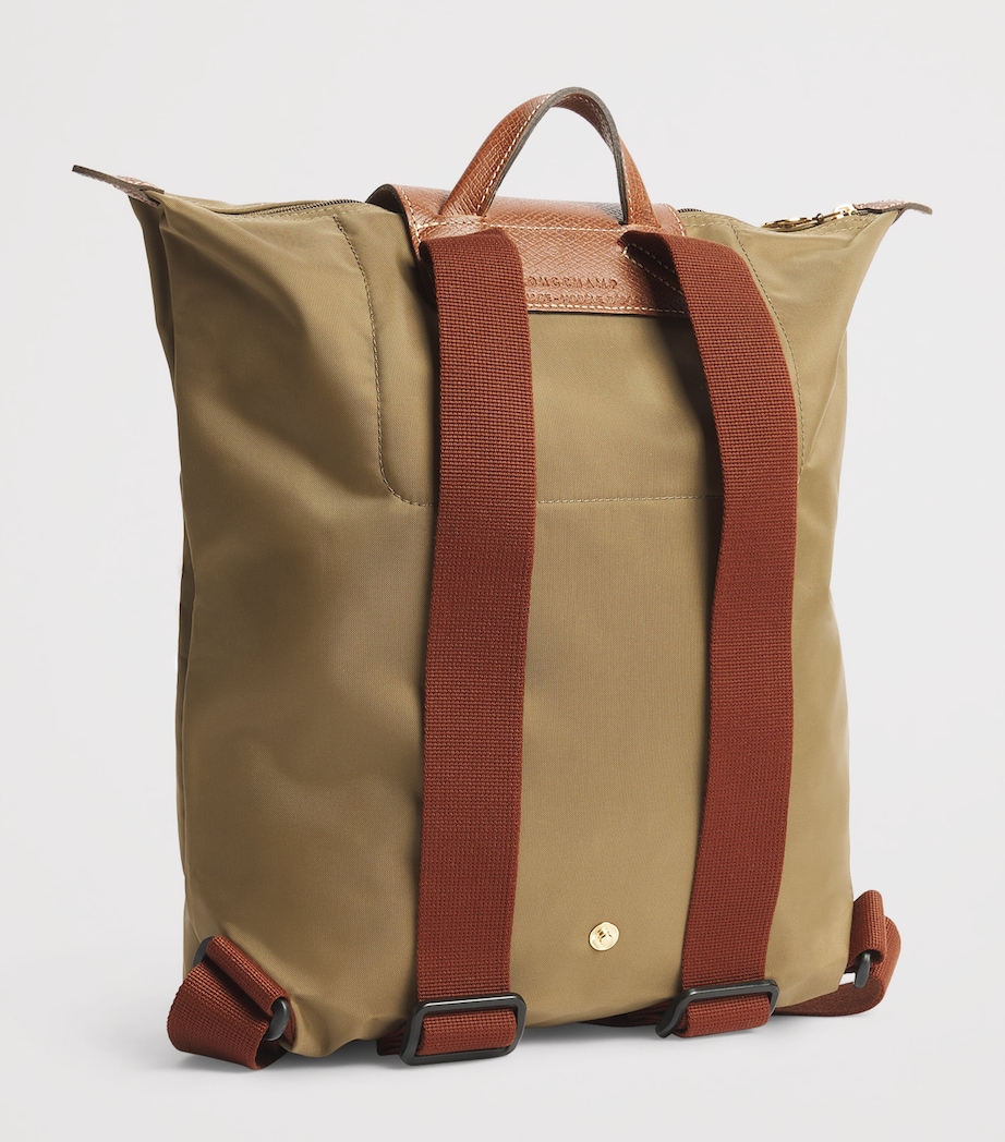Longchamp Medium Le Pliage Original Backpack Olive Image 3