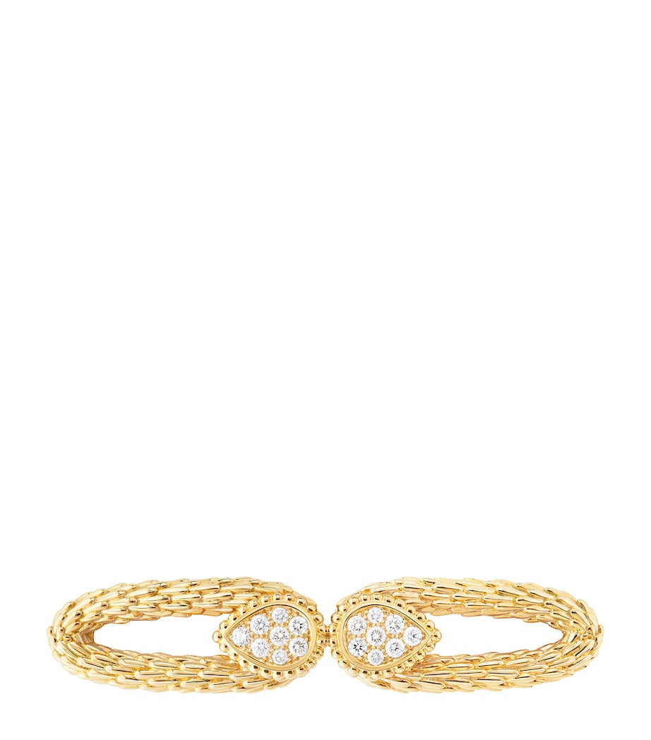 Boucheron Yellow Gold and Diamond Serpent Bohème Vintage Brooch Yellow Gold Image 1