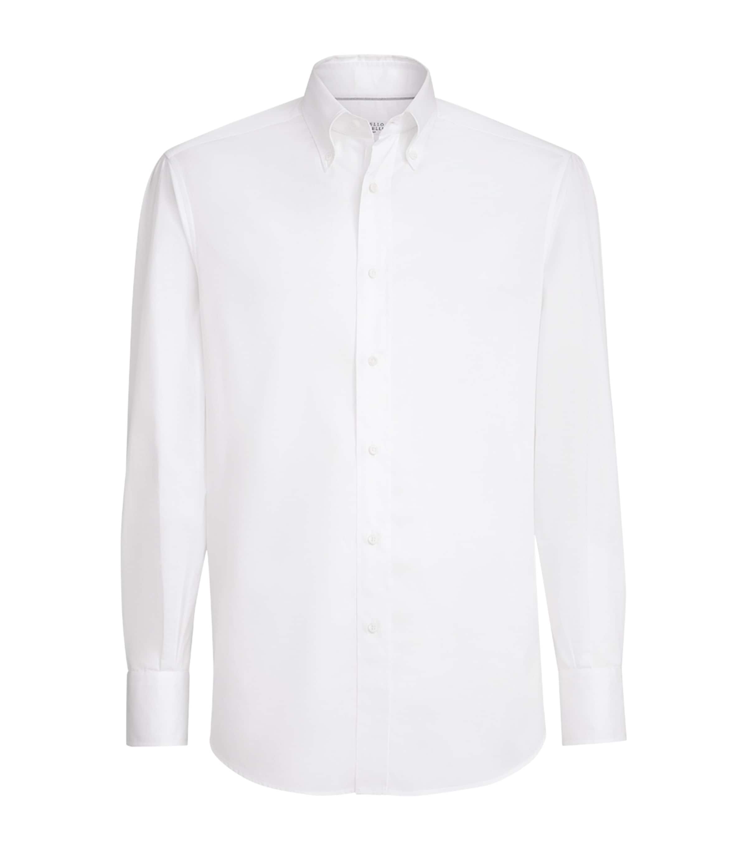 Brunello Cucinelli Mens Cotton Twill Shirt Image 1