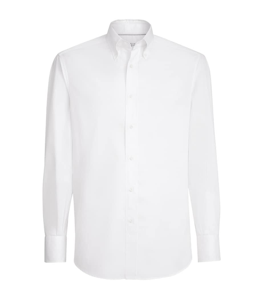 Brunello Cucinelli Mens Cotton Twill Shirt Image 1