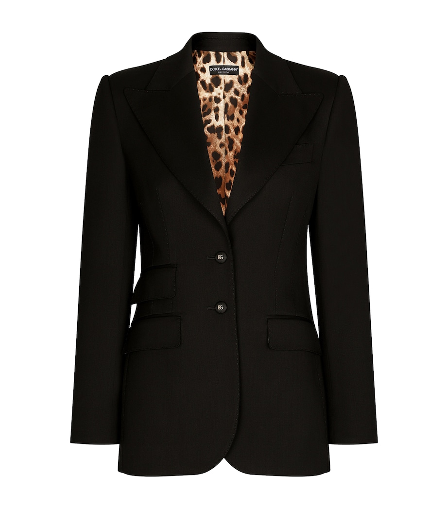 Dolce-Fit Virgin Wool Jacket N0000-BLACK Image 1