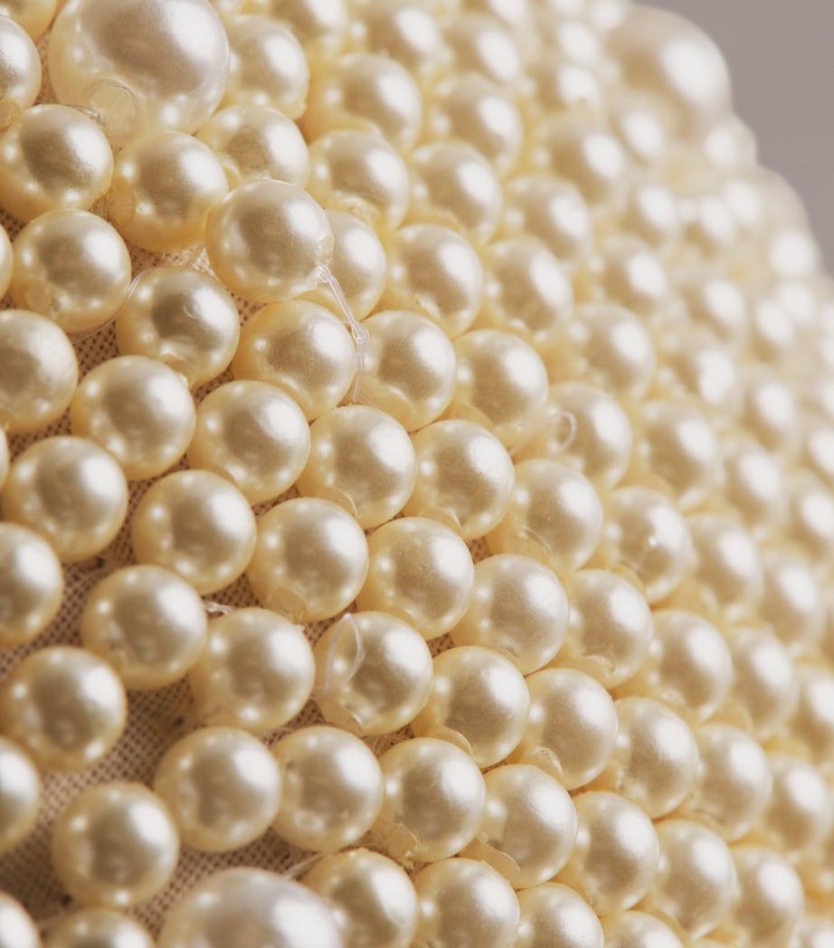 Harrods Pearlised Beaded Bauble White/silver Image 2