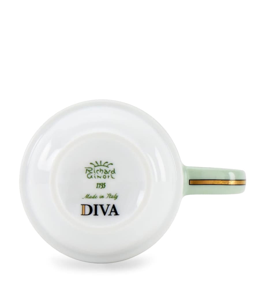 Porcelain Colonna Diva Verde Coffee Cup (85ml) G00134900 Image 2