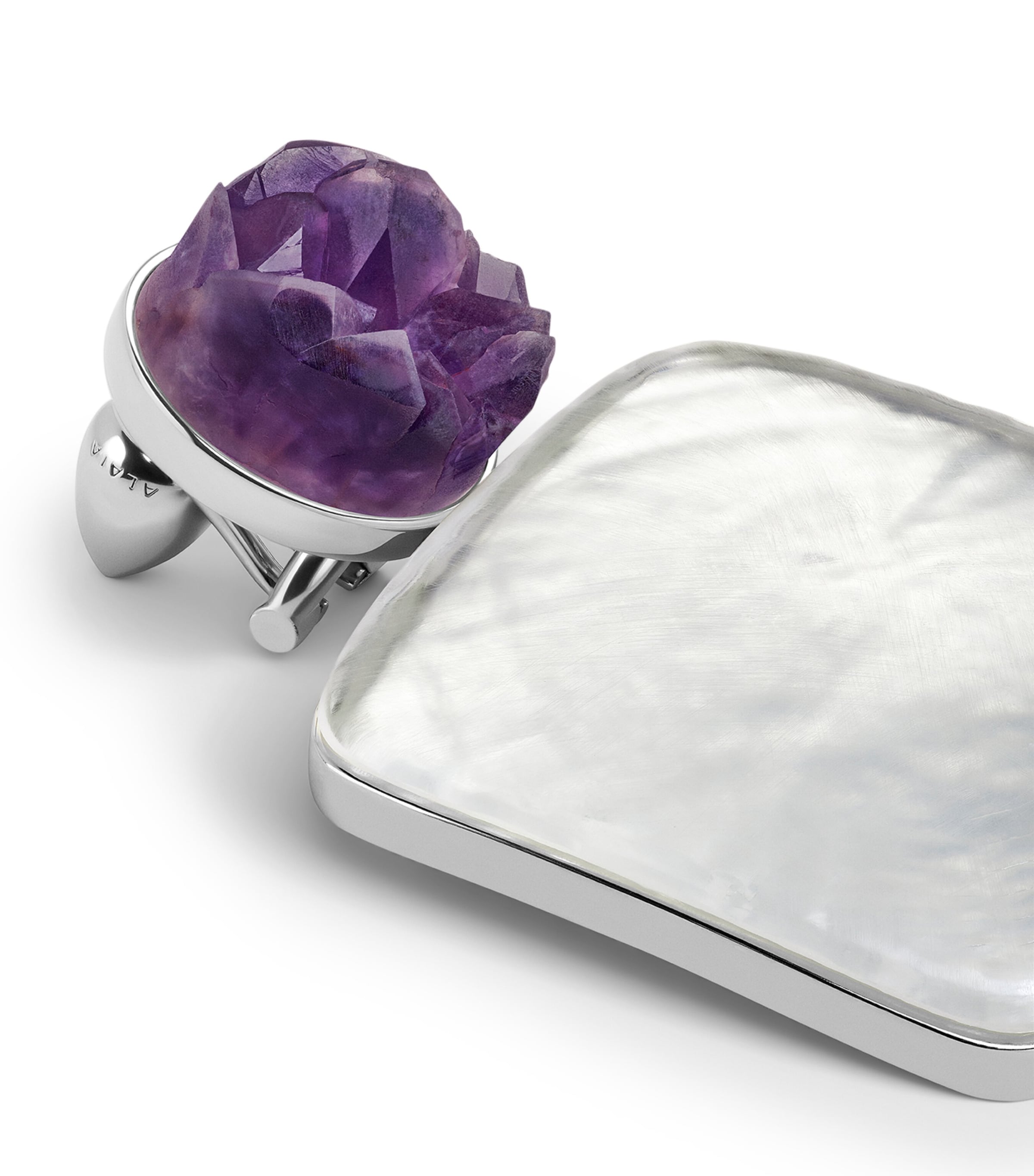 Alaïa Amethyst Pendant Earrings Rouge Grenat Image 4