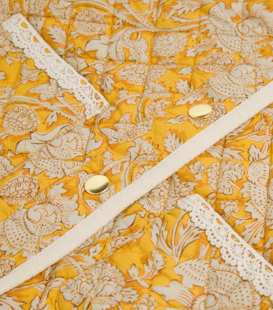 Cotton Padded Joulia Jacket (4-12 Years) HONEY MOUNTAIN AVENS Image 3