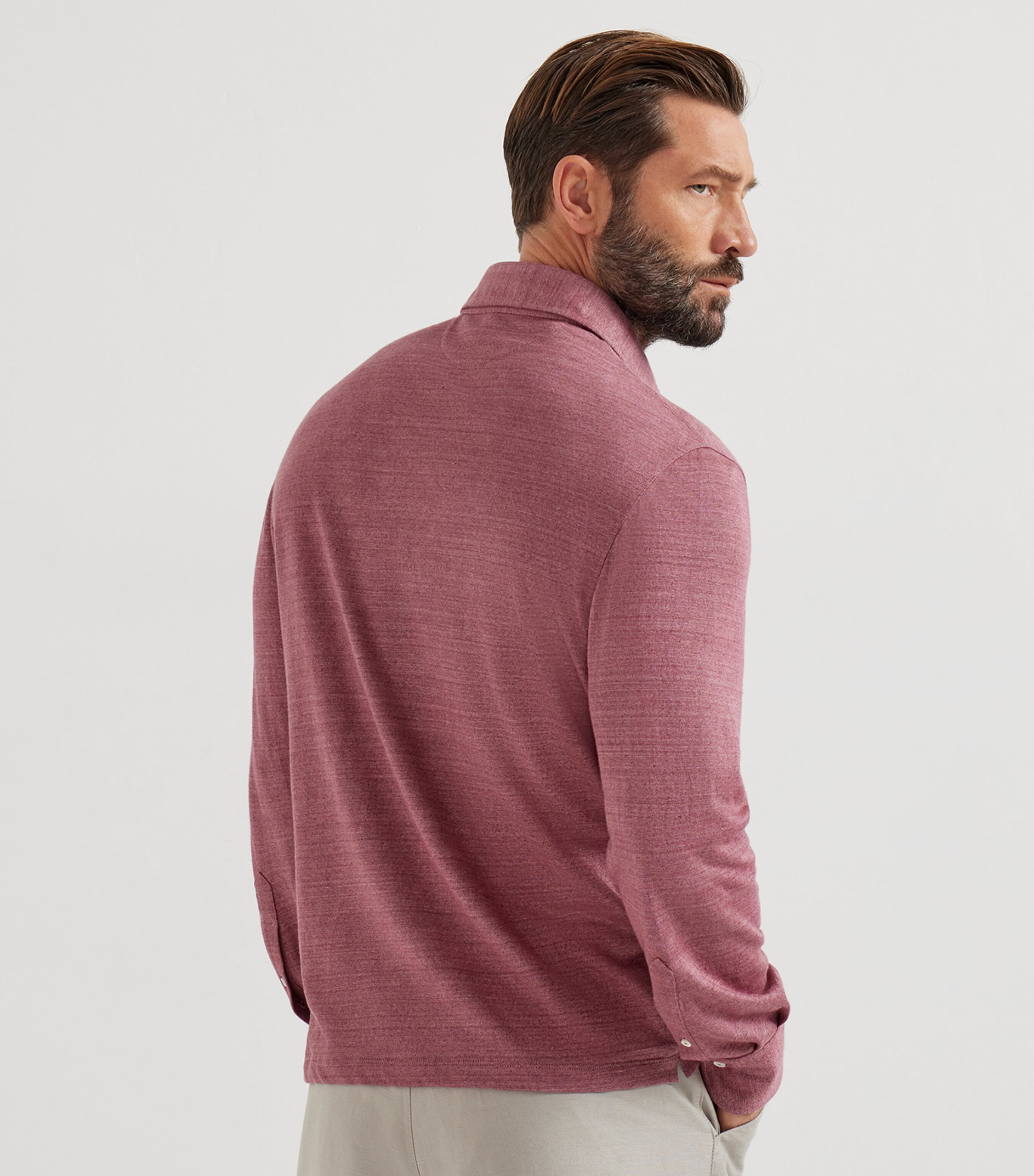 Brunello Cucinelli Red Linen-Cotton Jersey Polo Shirt | Harrods UK
