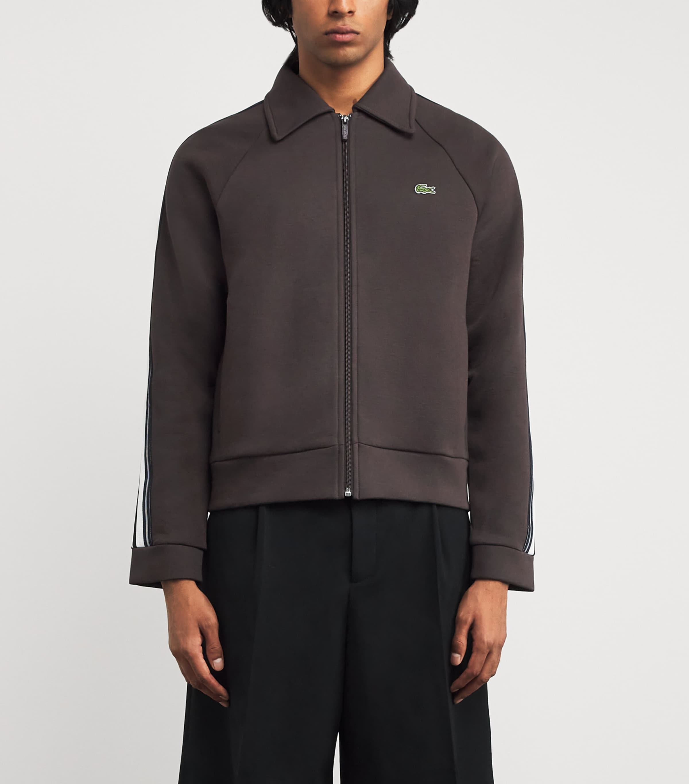 Cotton-Blend Track Jacket BROWN Image 3