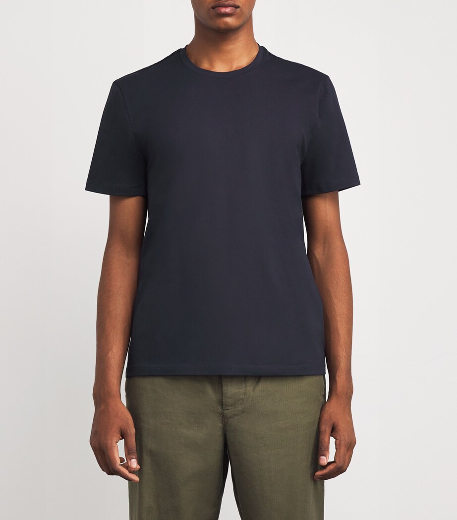 7 For All Mankind Mens Luxe Performance T-Shirt Navy Image 3