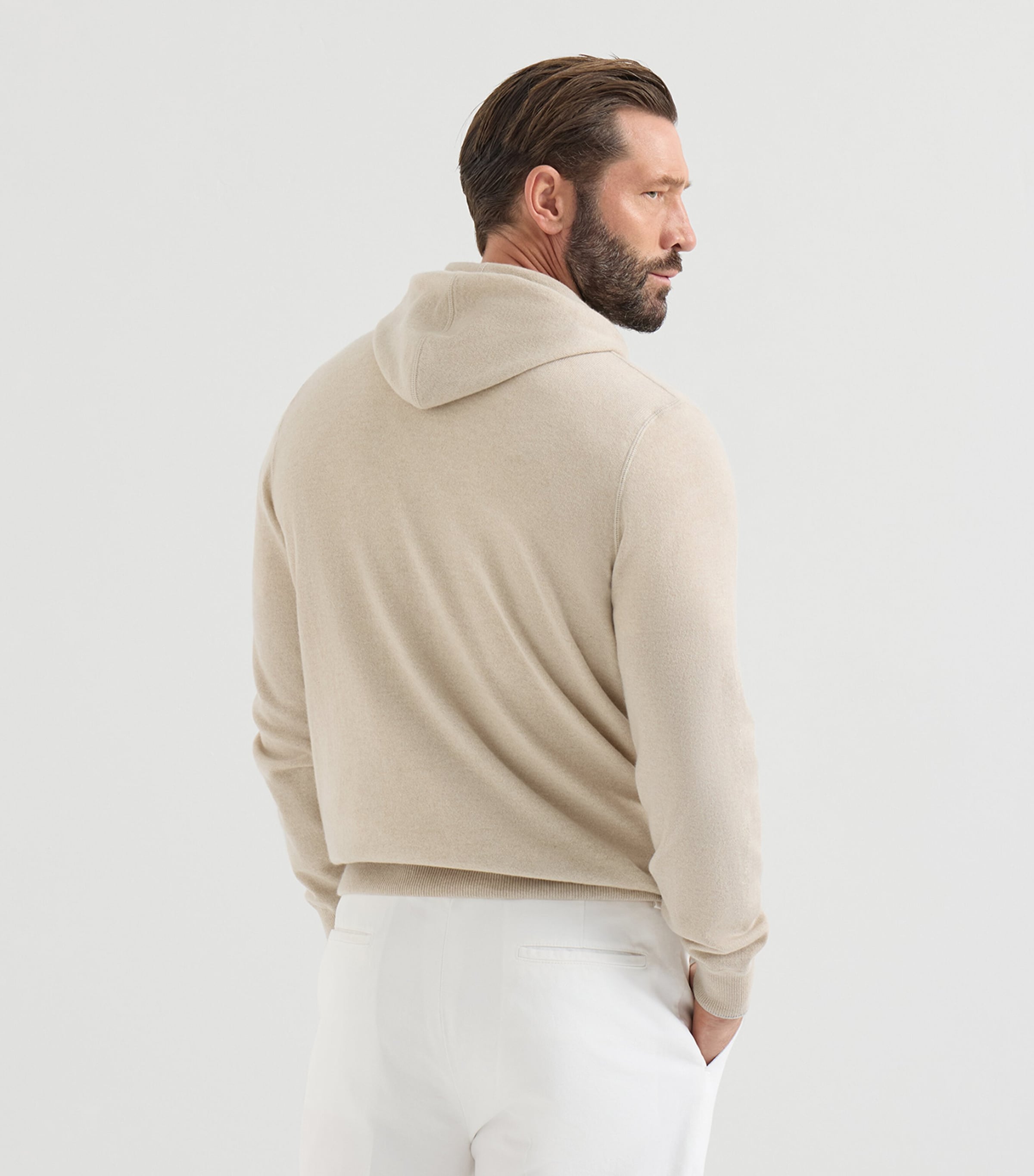 Brunello Cucinelli Mens Cashmere Hooded Cardigan Image 5