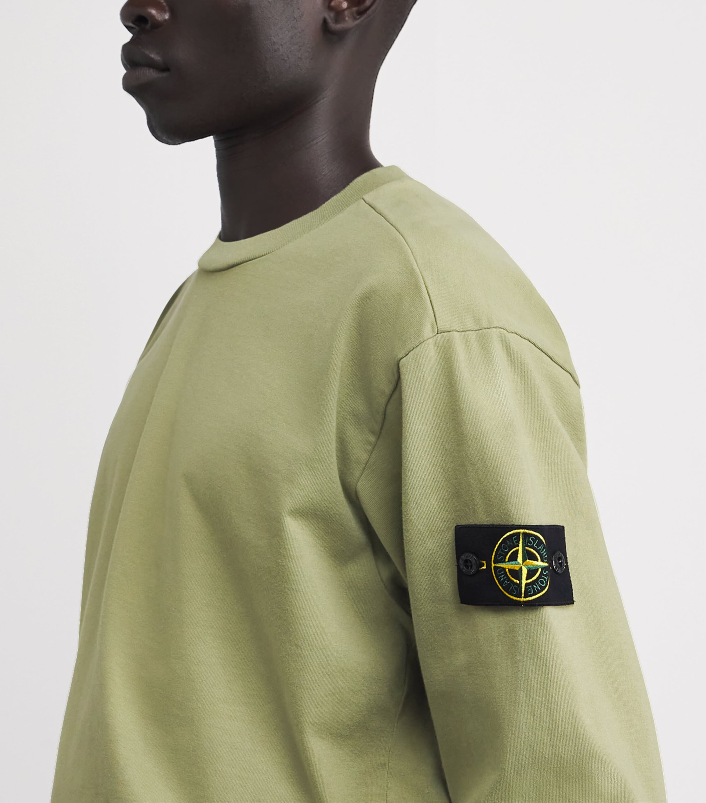 トップス STONE  98ss COMPASS LOGO SWEAT YEL STONE ISLAND 98ss COMPASS LOGO SWEAT YEL