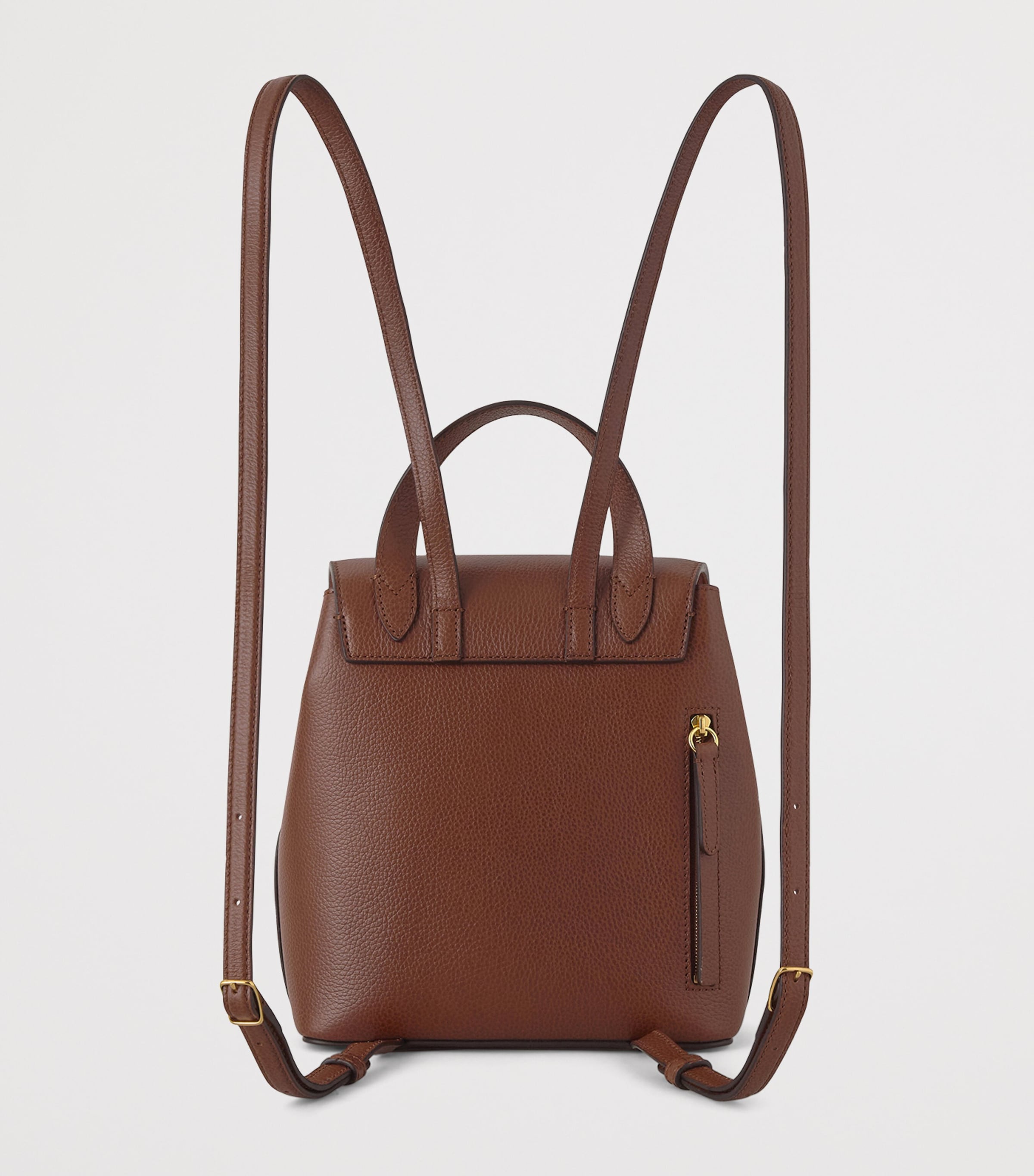 Mulberry Mini Grained Leather Bayswater Backpack Oak Image 4