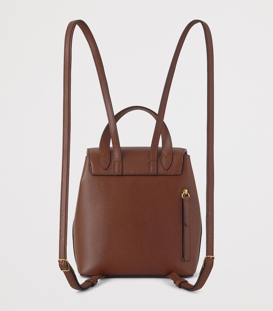Mulberry Mini Grained Leather Bayswater Backpack Oak Image 4
