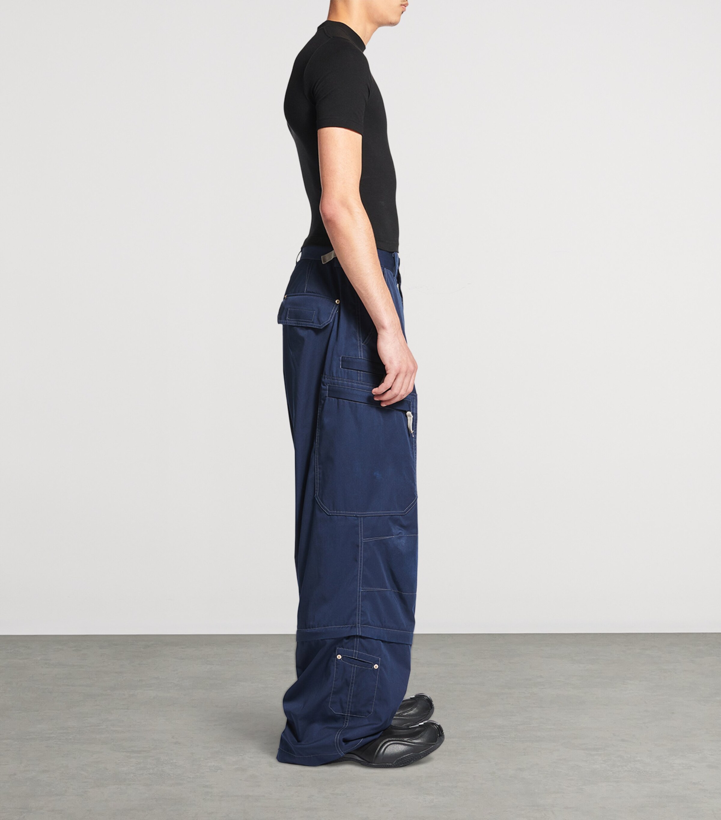 Balenciaga Cotton-Blend Logo Utility Work Trousers | Harrods US