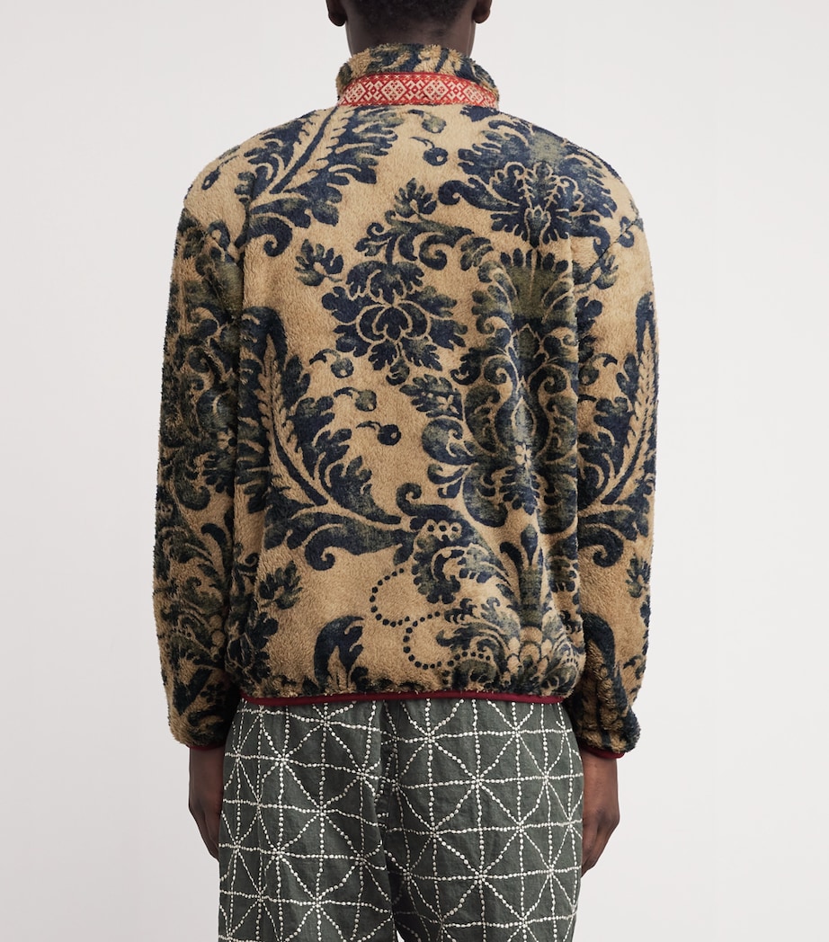 Fleece Damask Jacket BIEGE Image 4