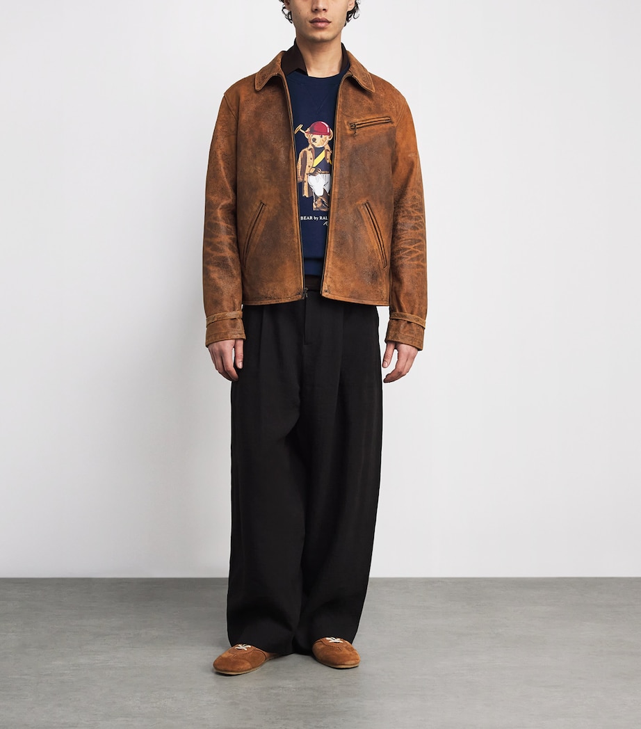 Cotton-Blend Polo Bear Sweatshirt NWPRT NVY-SOCIETY BR Image 2