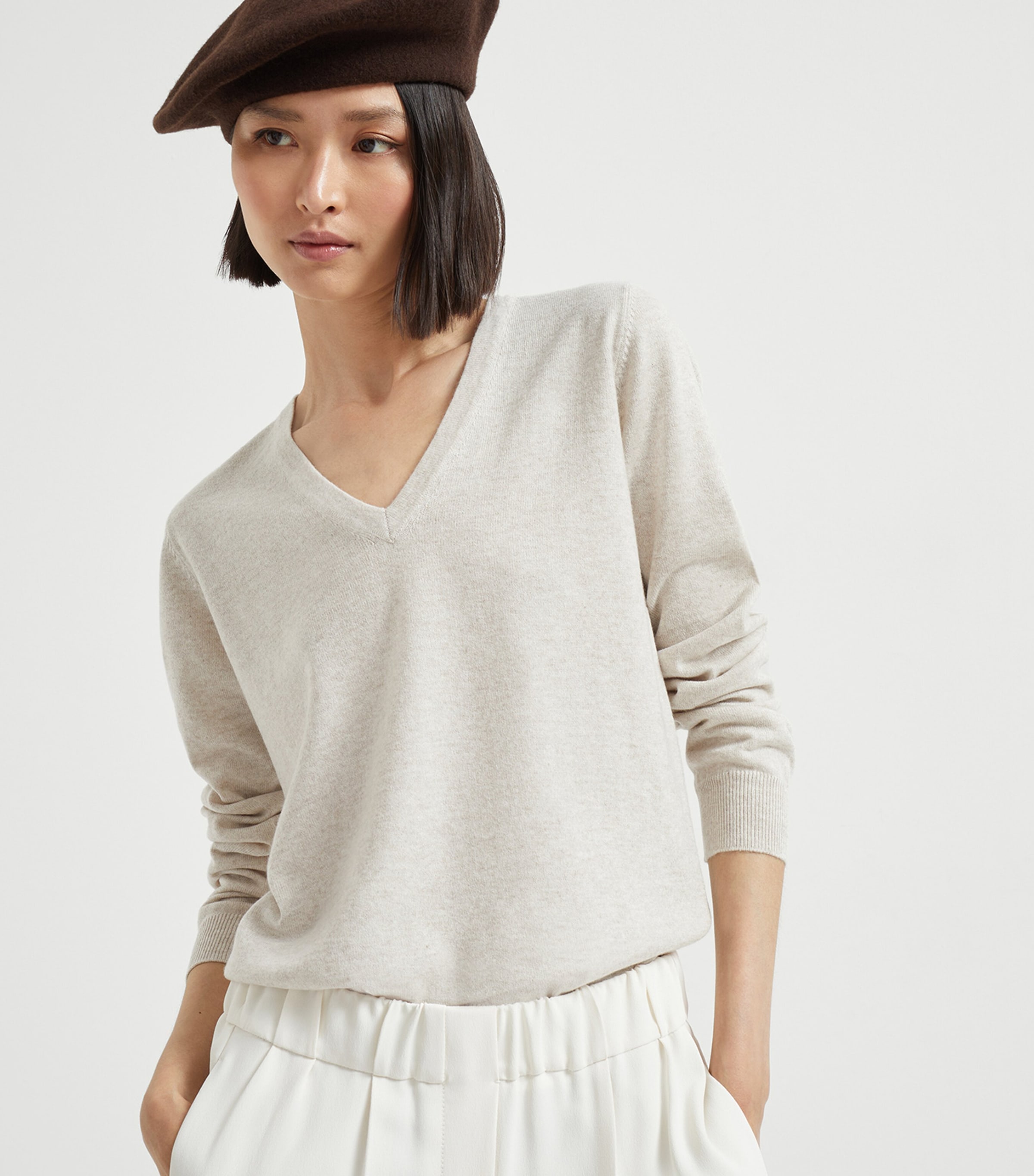 Cashmere Monili-Detail Sweater C9276 Image 5