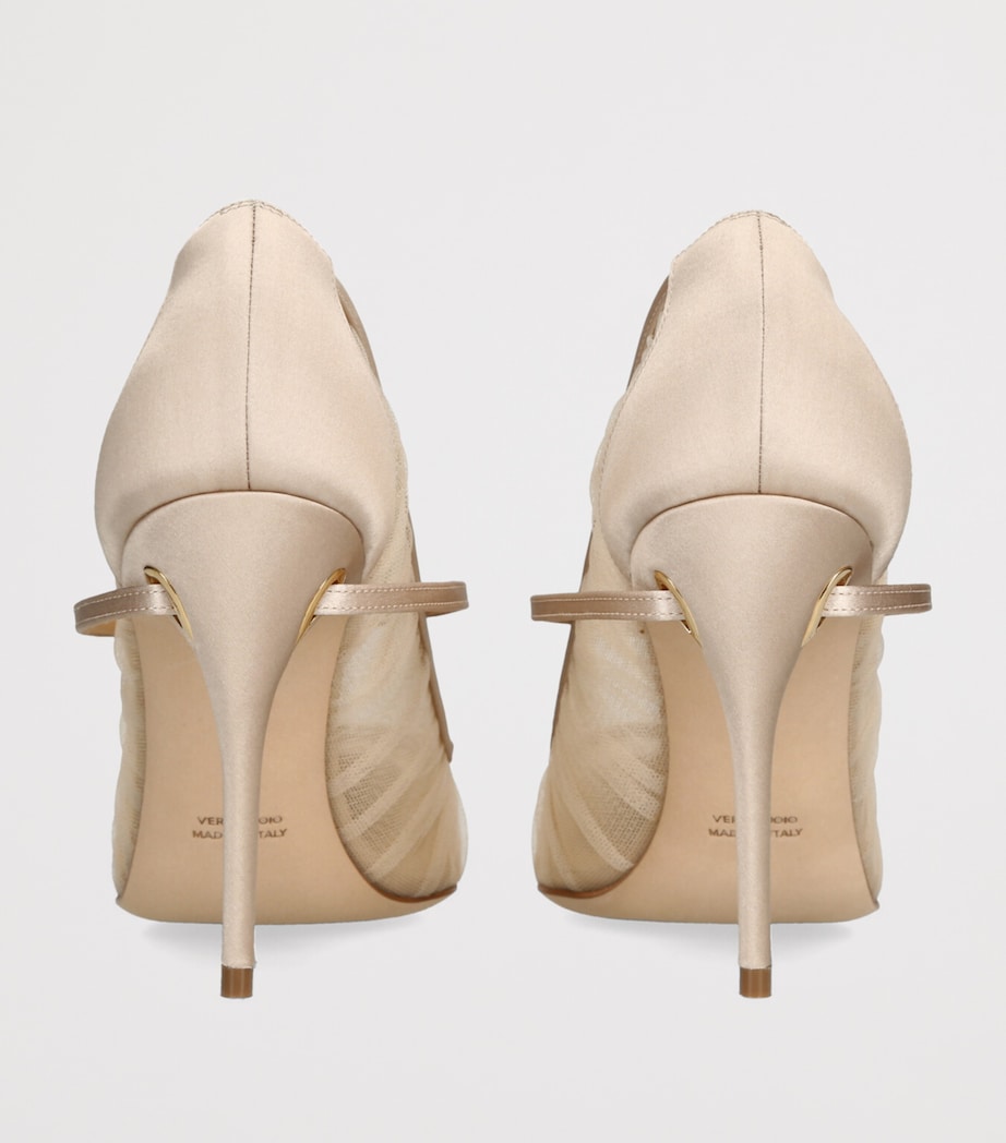 Tulle Plissé Lorenzo Pumps 105 CHAMPAGNE Image 2