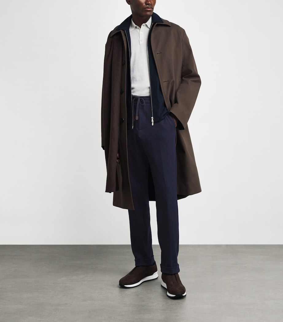 Marco Pescarolo Mens Cashmere Sweatpants Navy Image 2