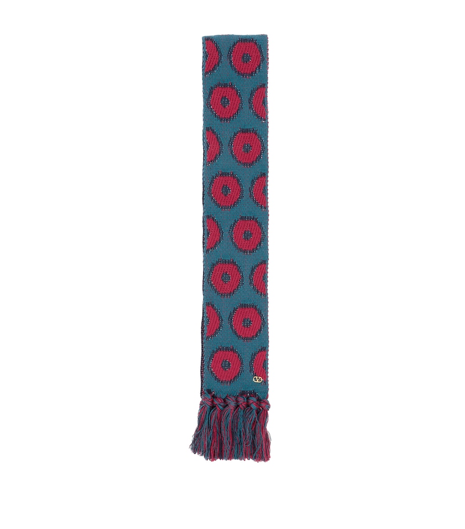 Cotton-Blend Heart Scarf DUE Image 1