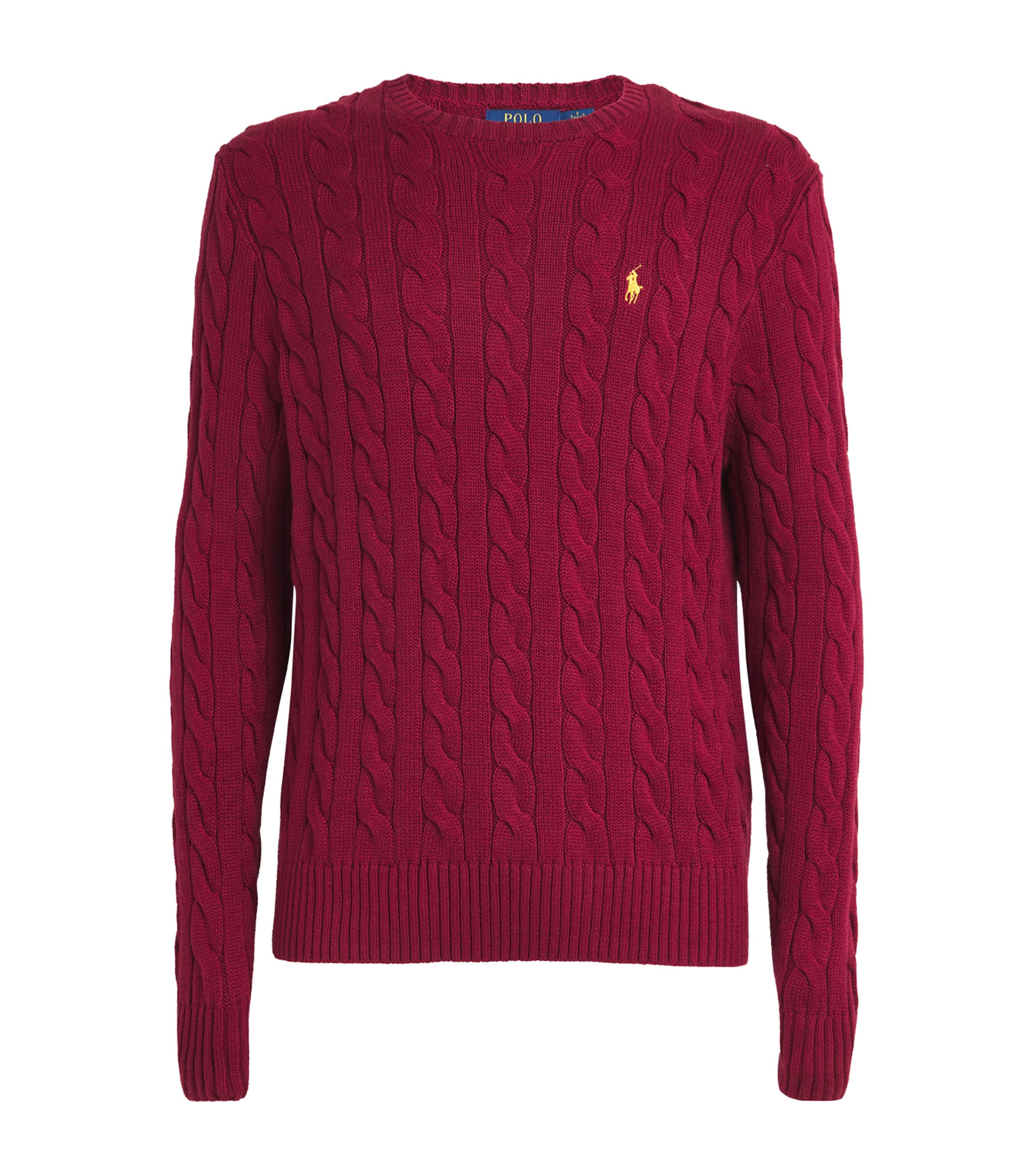 Polo Ralph Lauren Cotton Cable-knit Sweater In Red