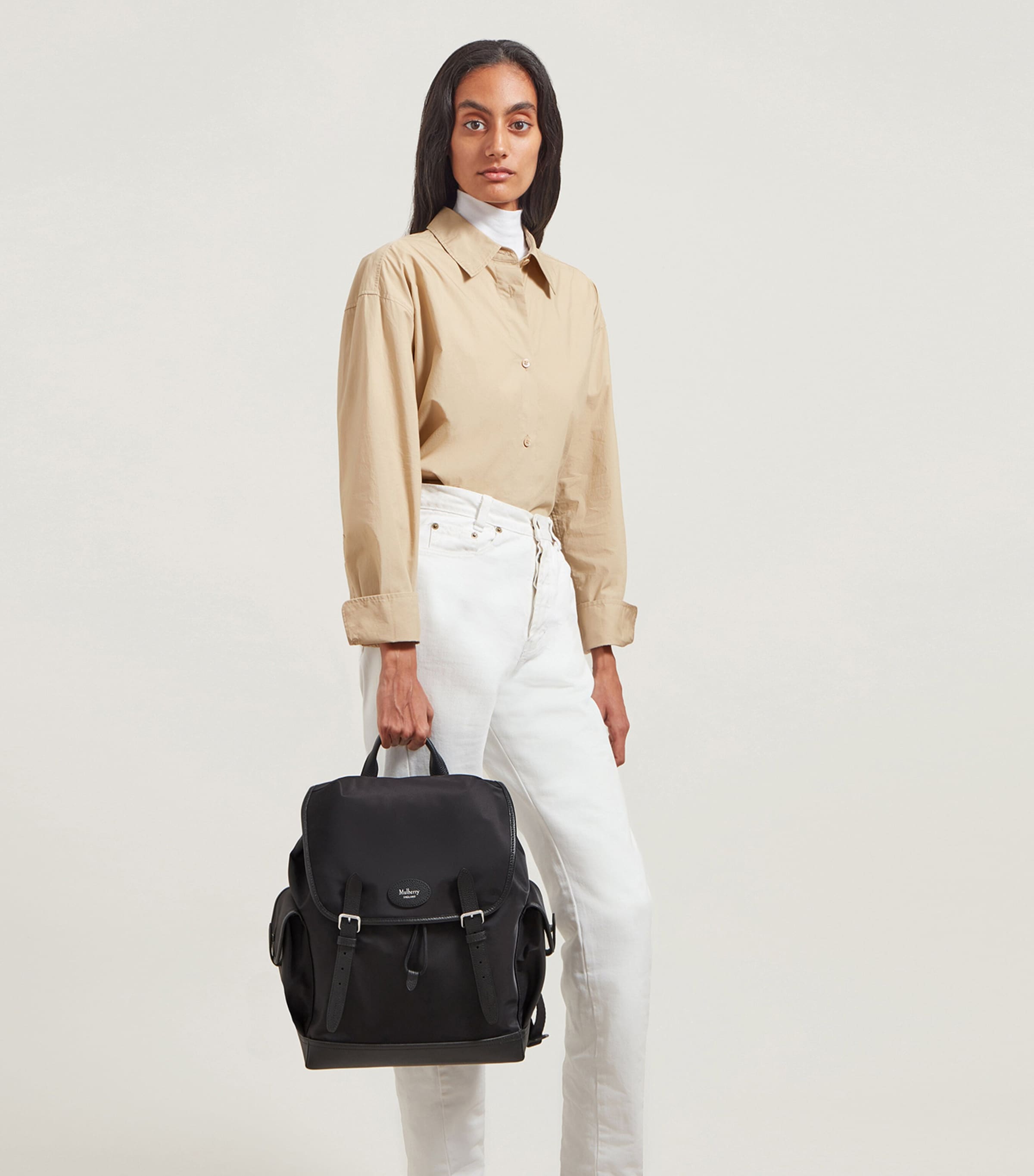 Nylon Heritage Backpack BLACK Image 2