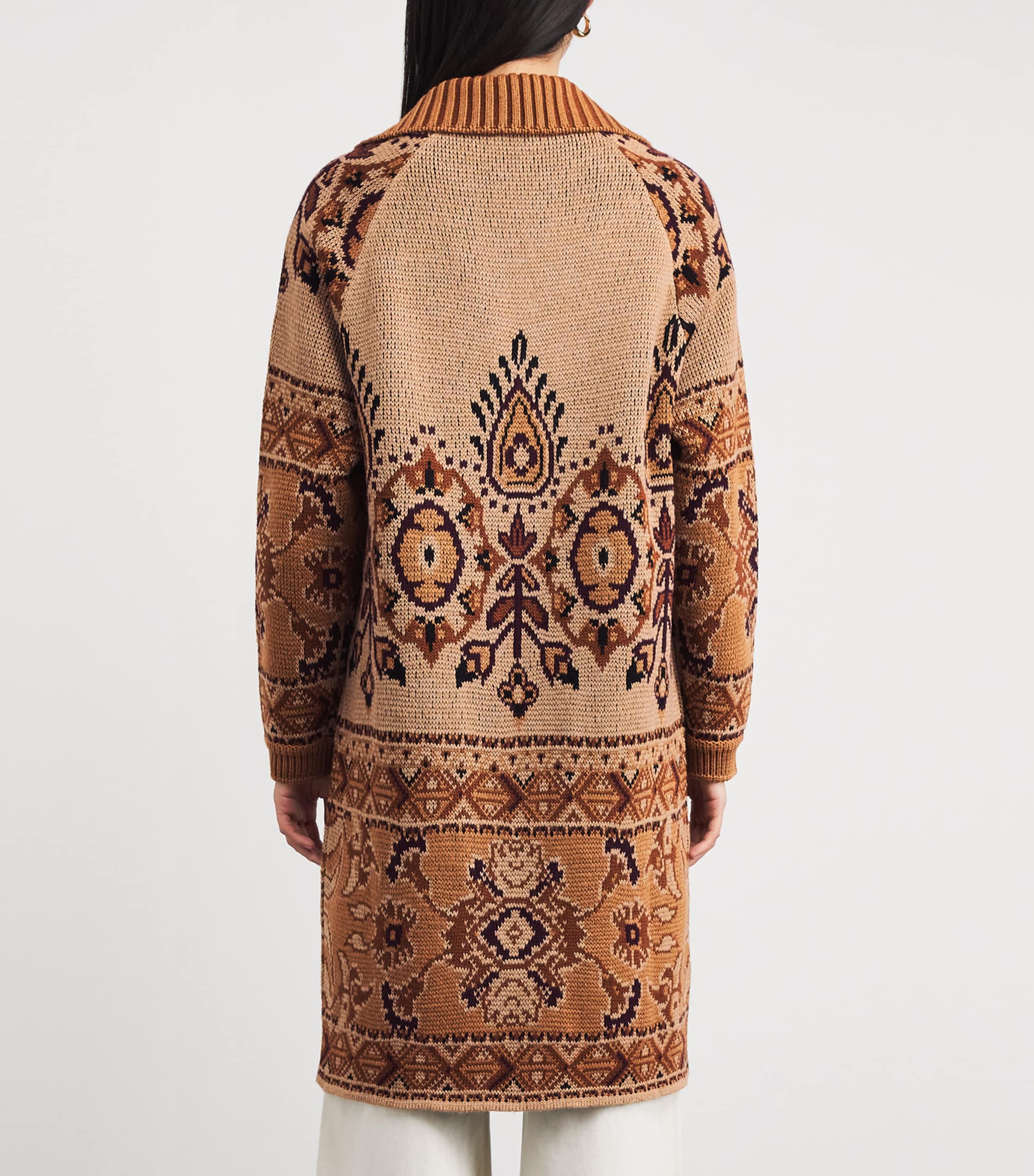 Wool-Blend Longline Cardigan S9825 Image 4