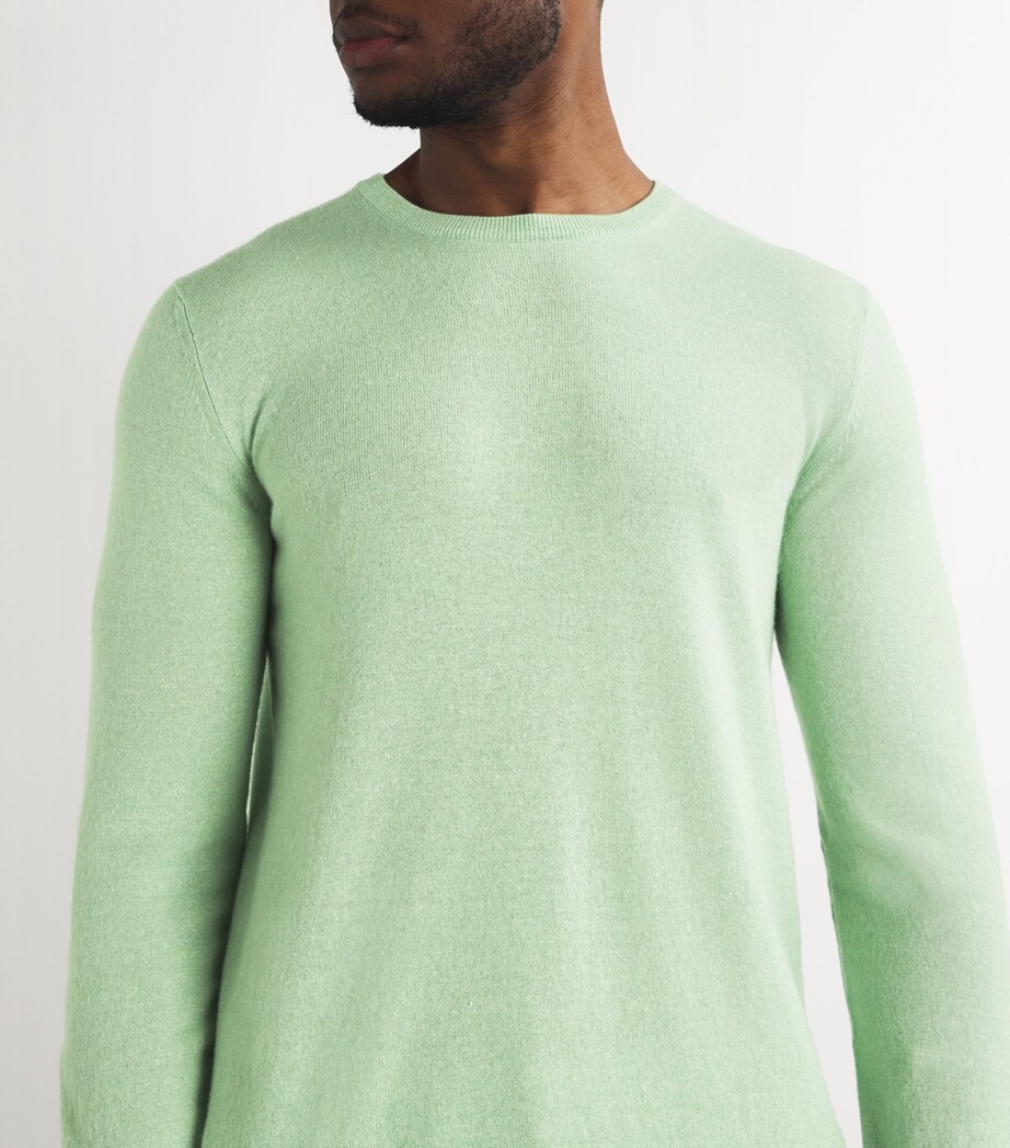 Fedeli Mens Cashmere-Linen Sweater Image 6